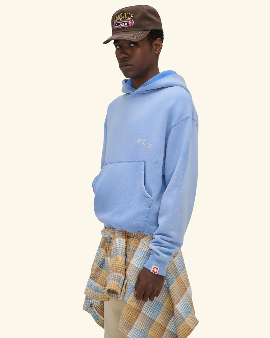 American Classic Hoodie (Sun Faded Blue) - Image 6