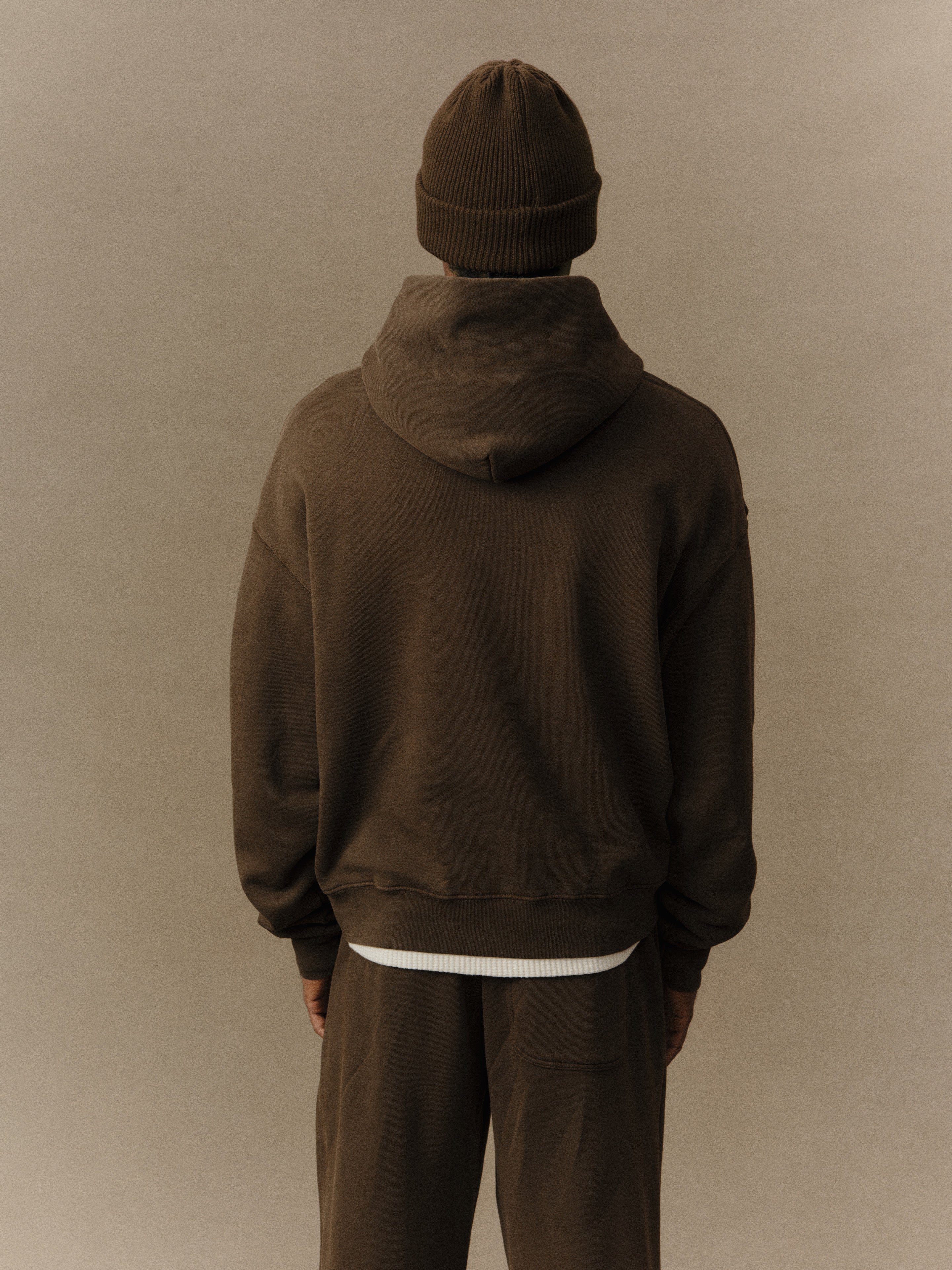 American Classic Pullover Hoodie (Chocolate) - Image 3