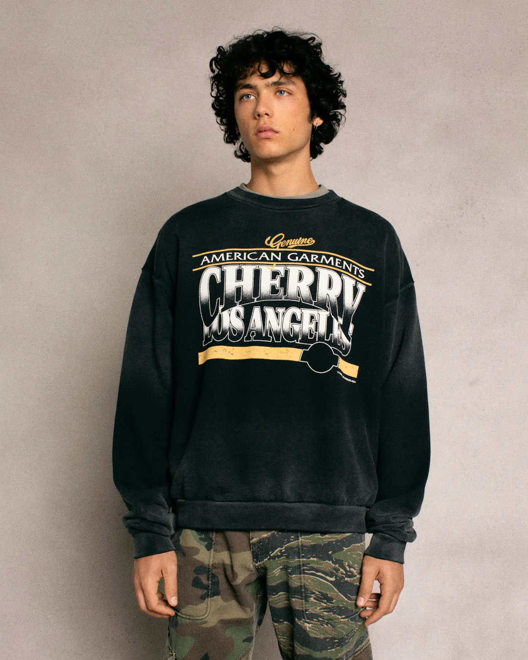 American Garments Crewneck (Vintage Black) - Image 4