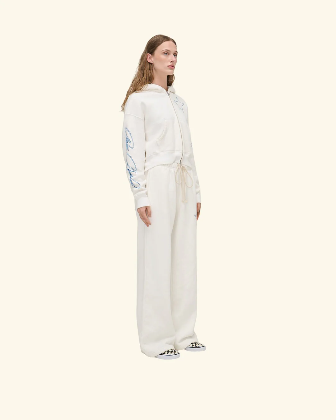 American Star Women's Sweatpants (Vintage White) - Image 3