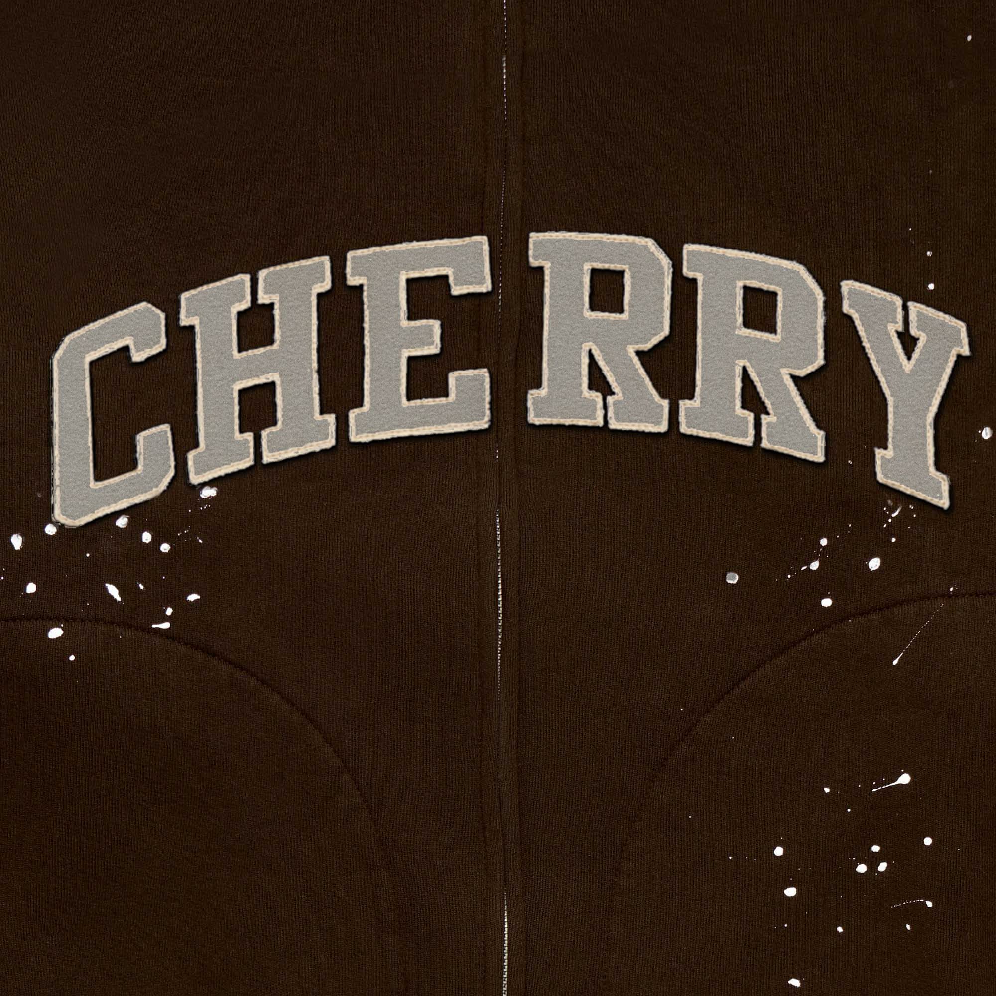 Applique Zip Up Crew (Chocolate) - Image 4
