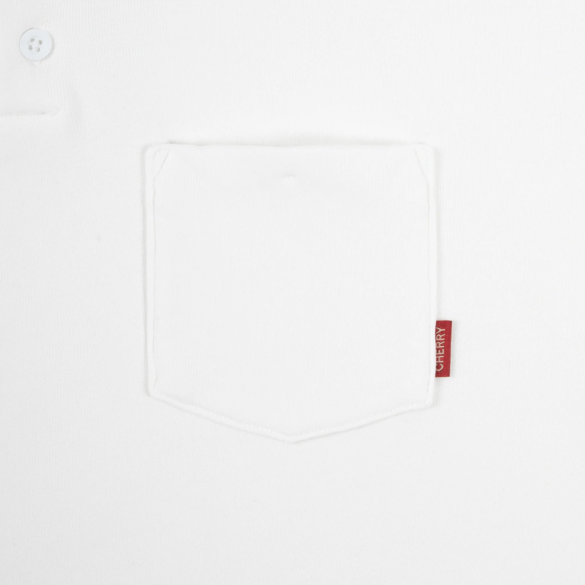 Basic L/S Polo Fleece (White) - Image 4