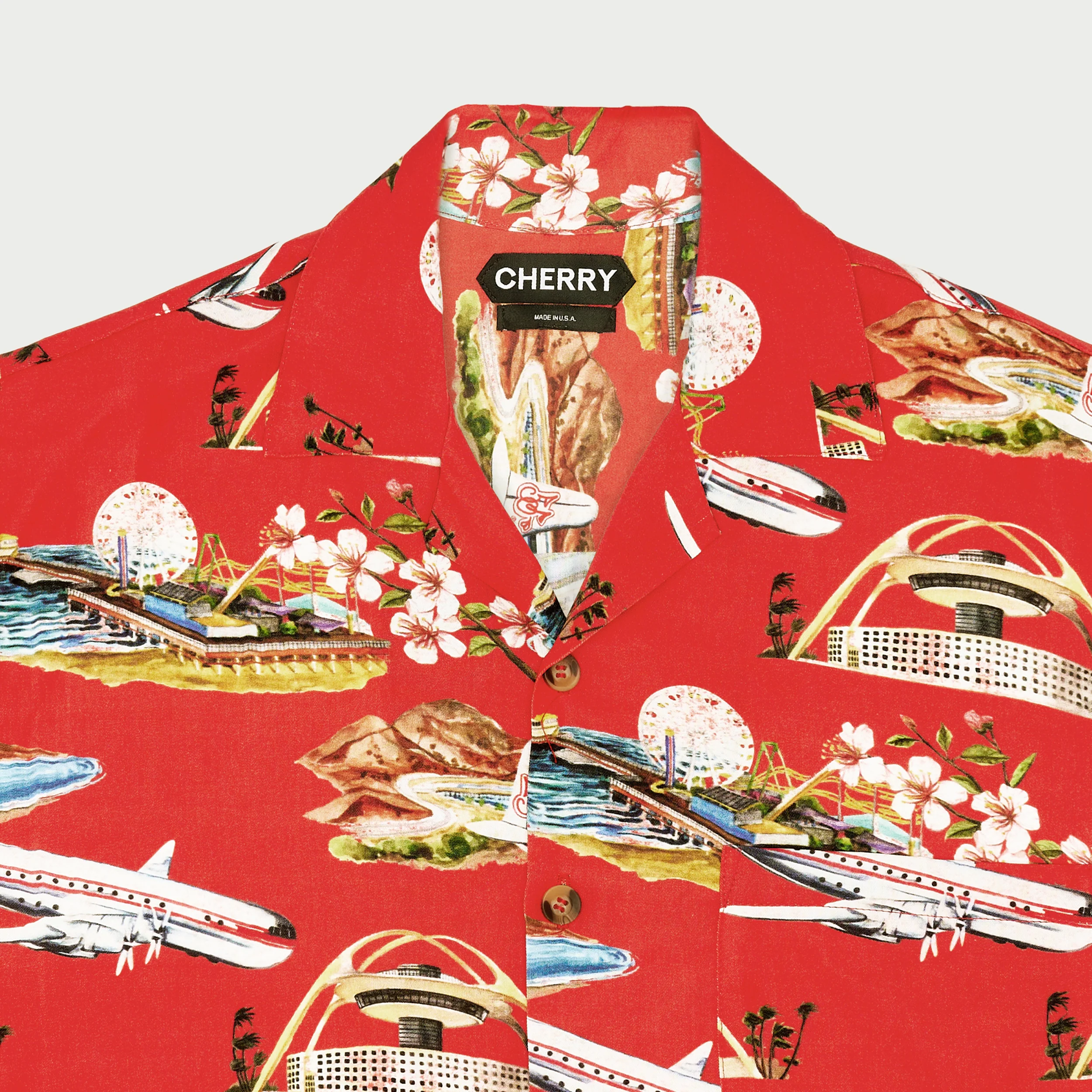 California Vacation Shirt (Red) - Image 4