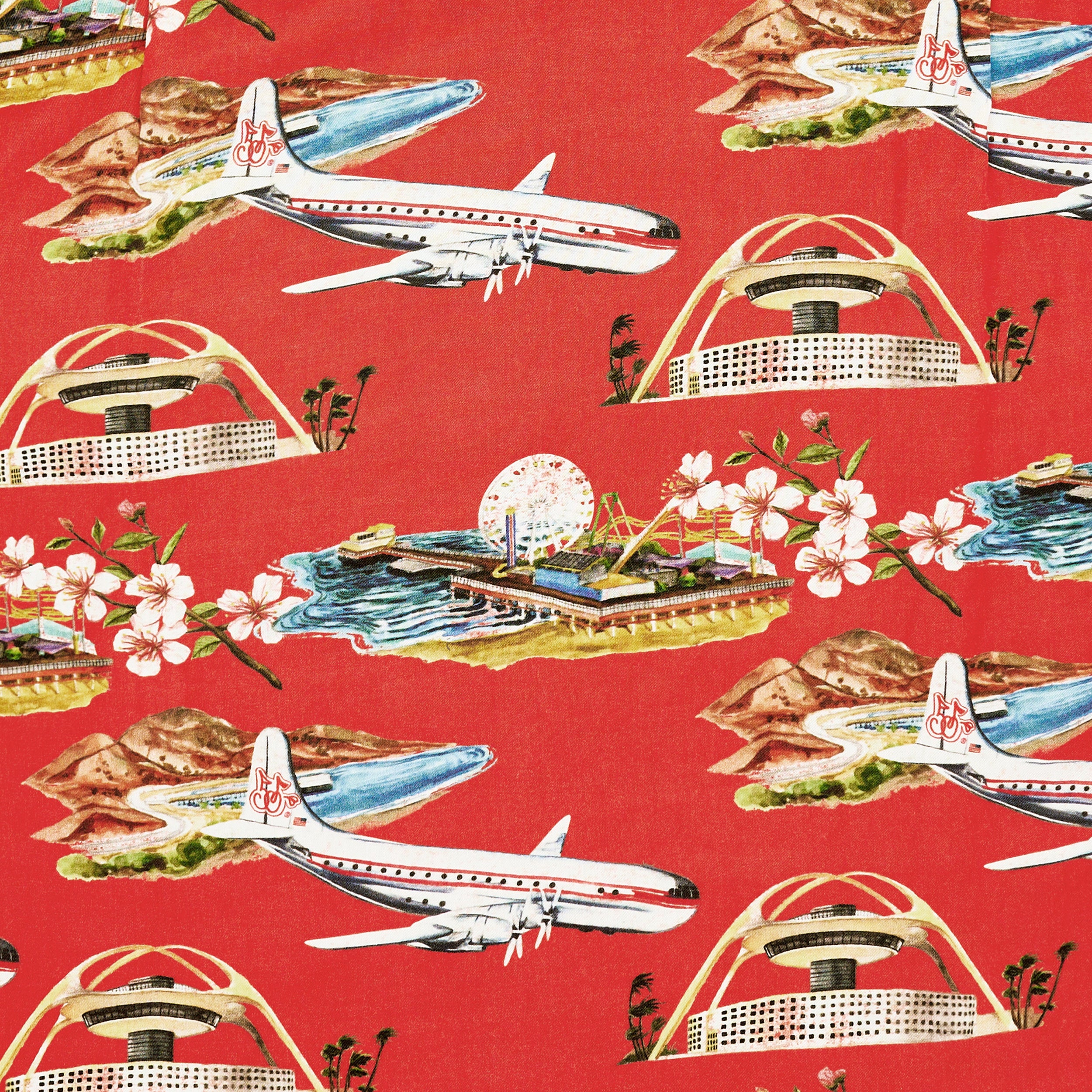 California Vacation Shirt (Red) - Image 5