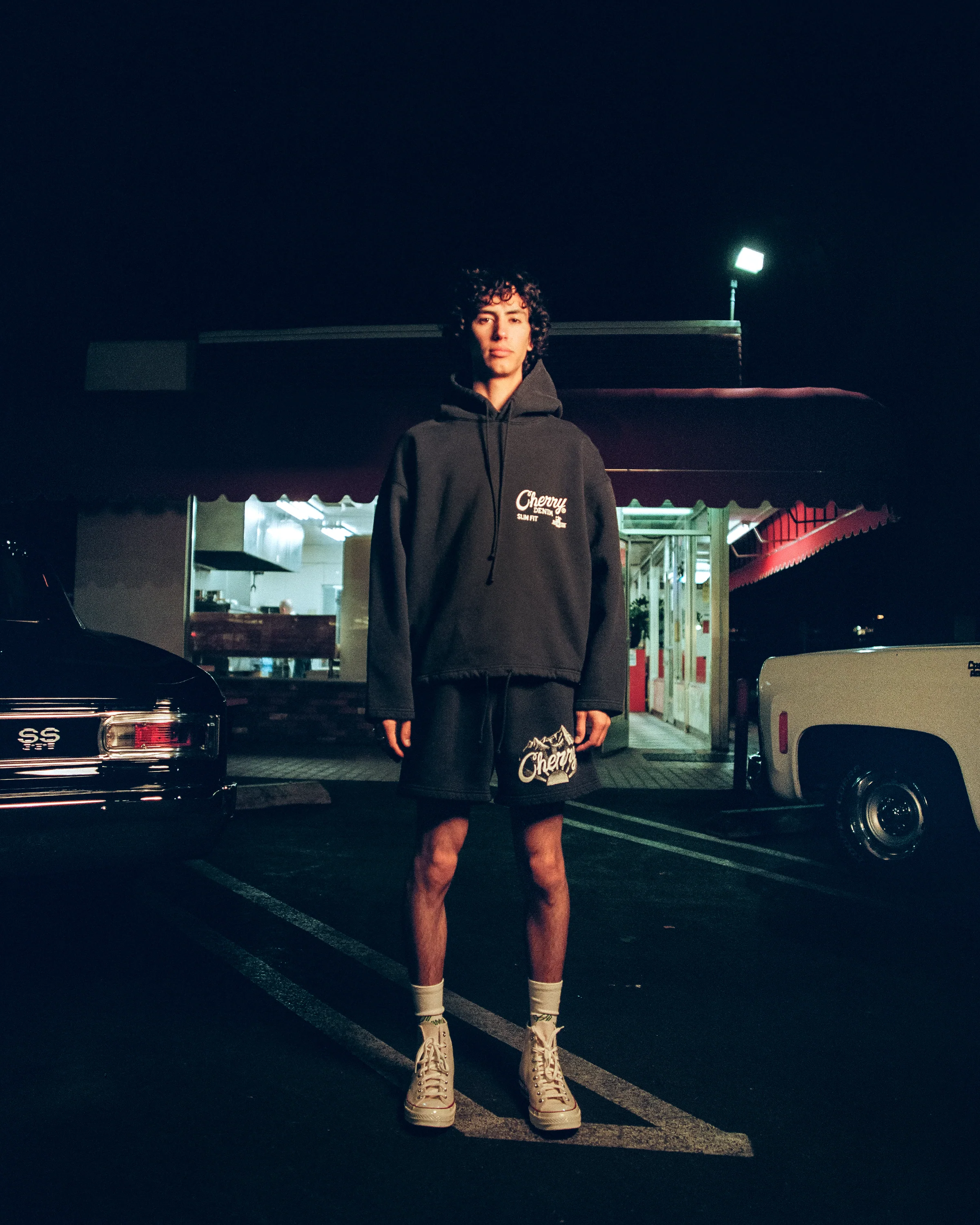 Sunrise Sweatshorts (Navy) - Image 4