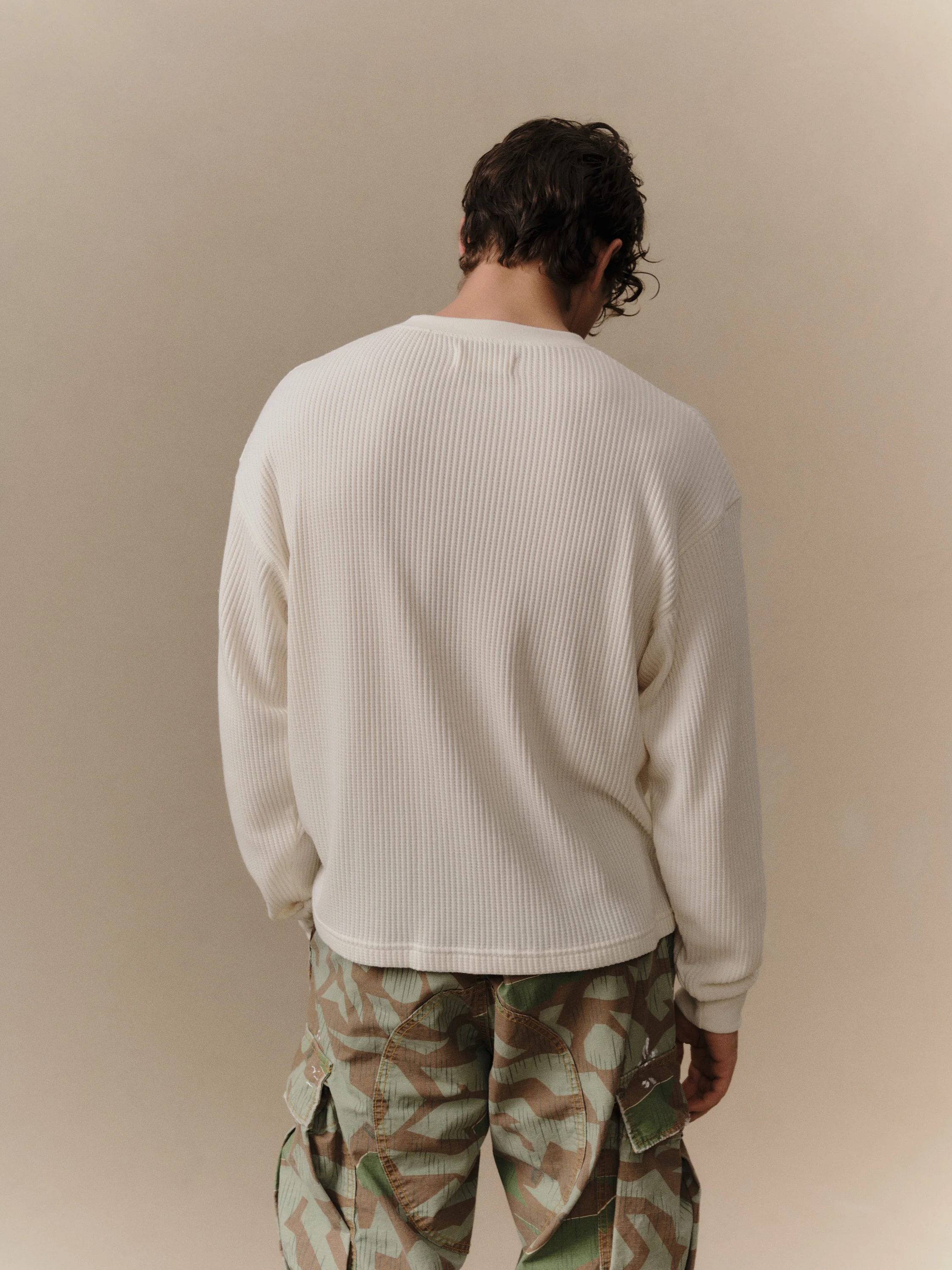 Chevron Logo Longsleeve Thermal (Natural) - Image 3