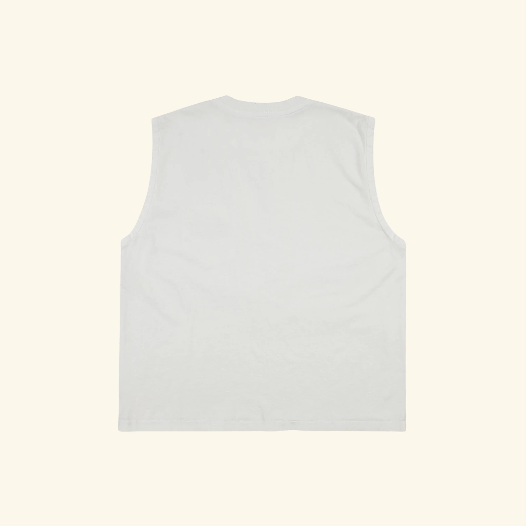 Chevron Logo Pocket Running Shirt (Vintage White) - Image 2