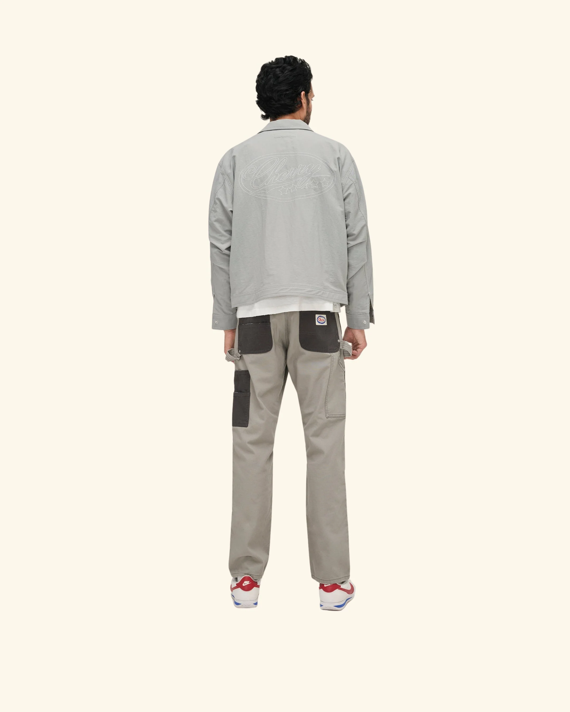 Contrast Double Knee Pant (Smoke) - Image 4