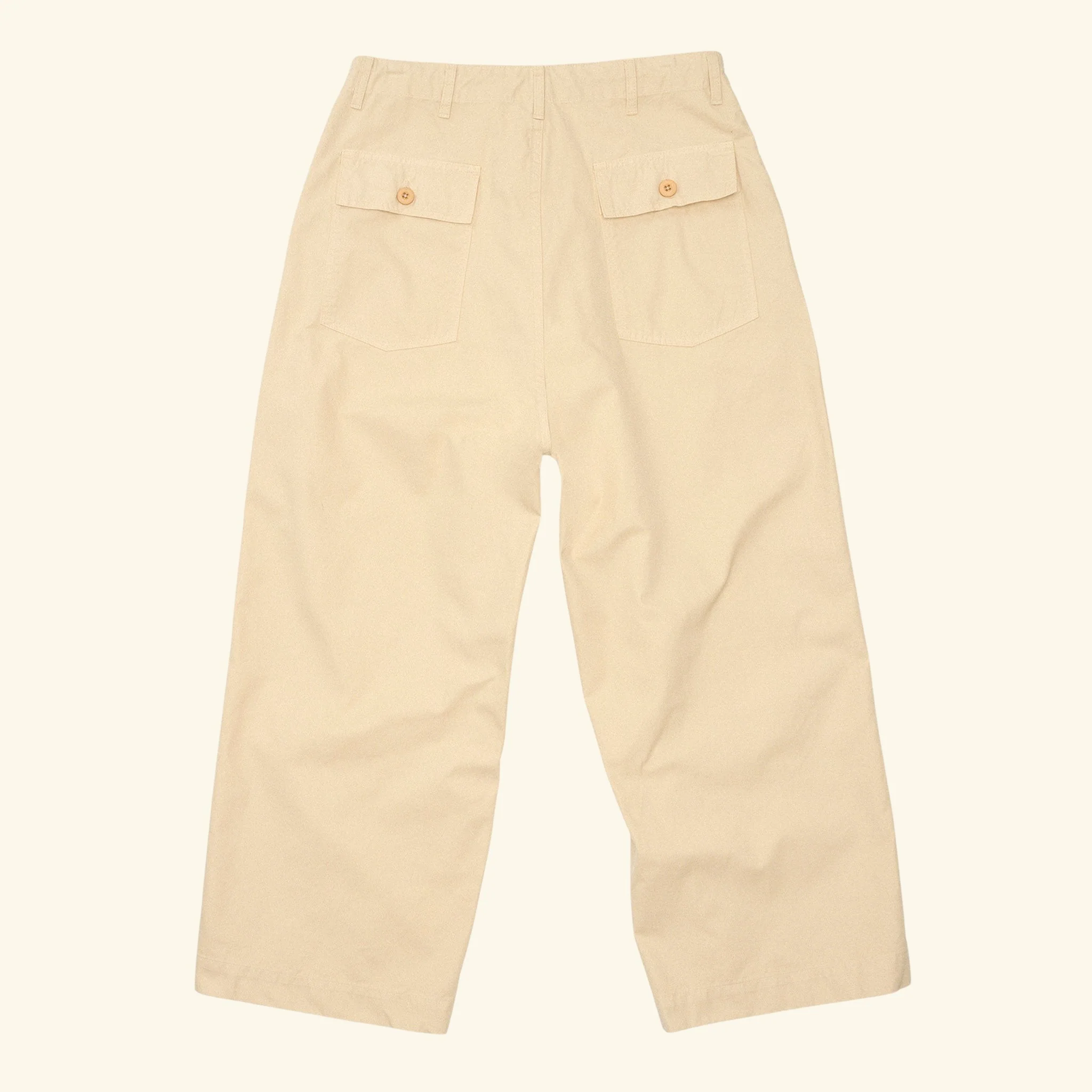 Cotton Twill Parachute Pant (Beige) - Image 3