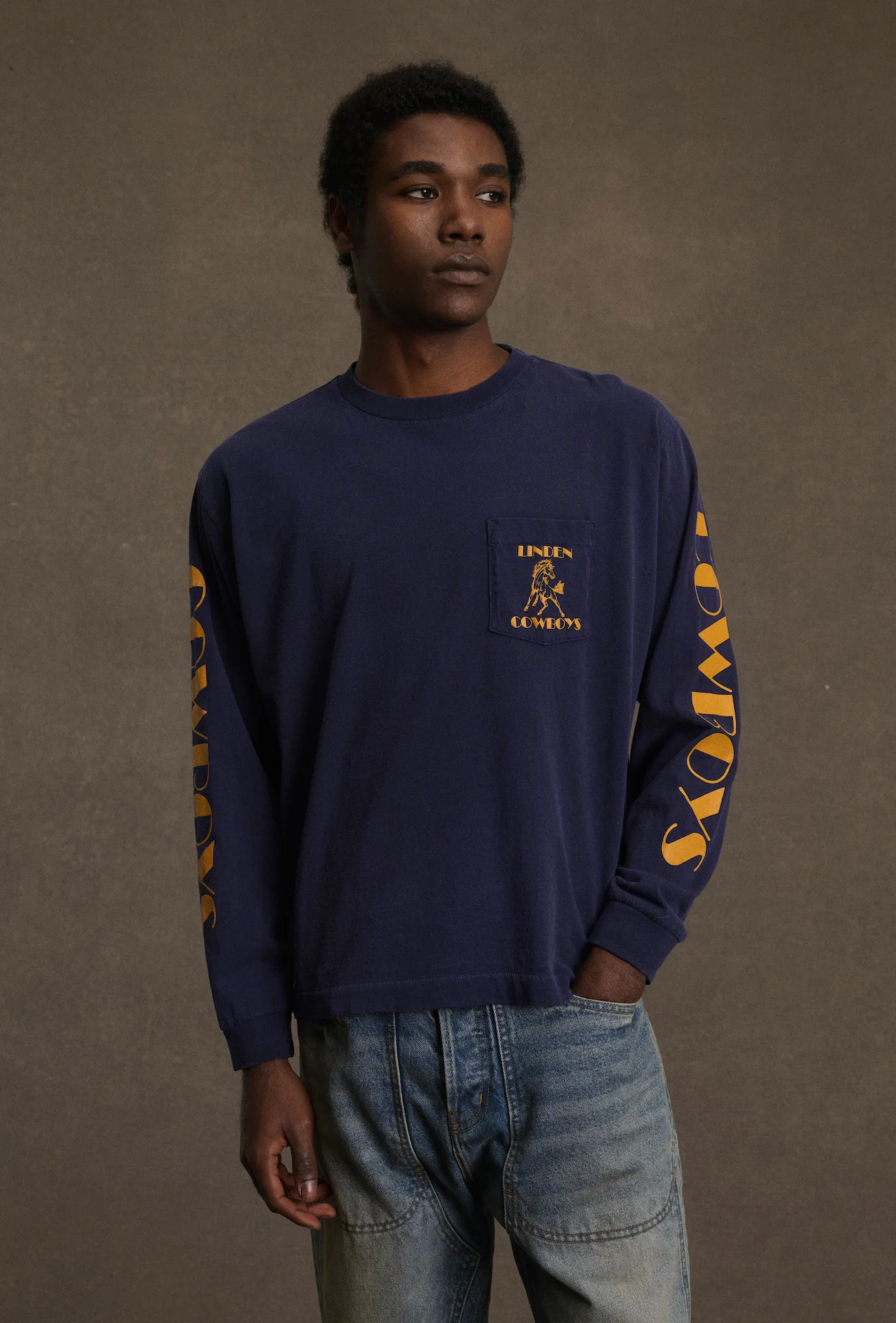 Cowboys Longsleeve Pocket T-Shirt (Midnight) - Image 2