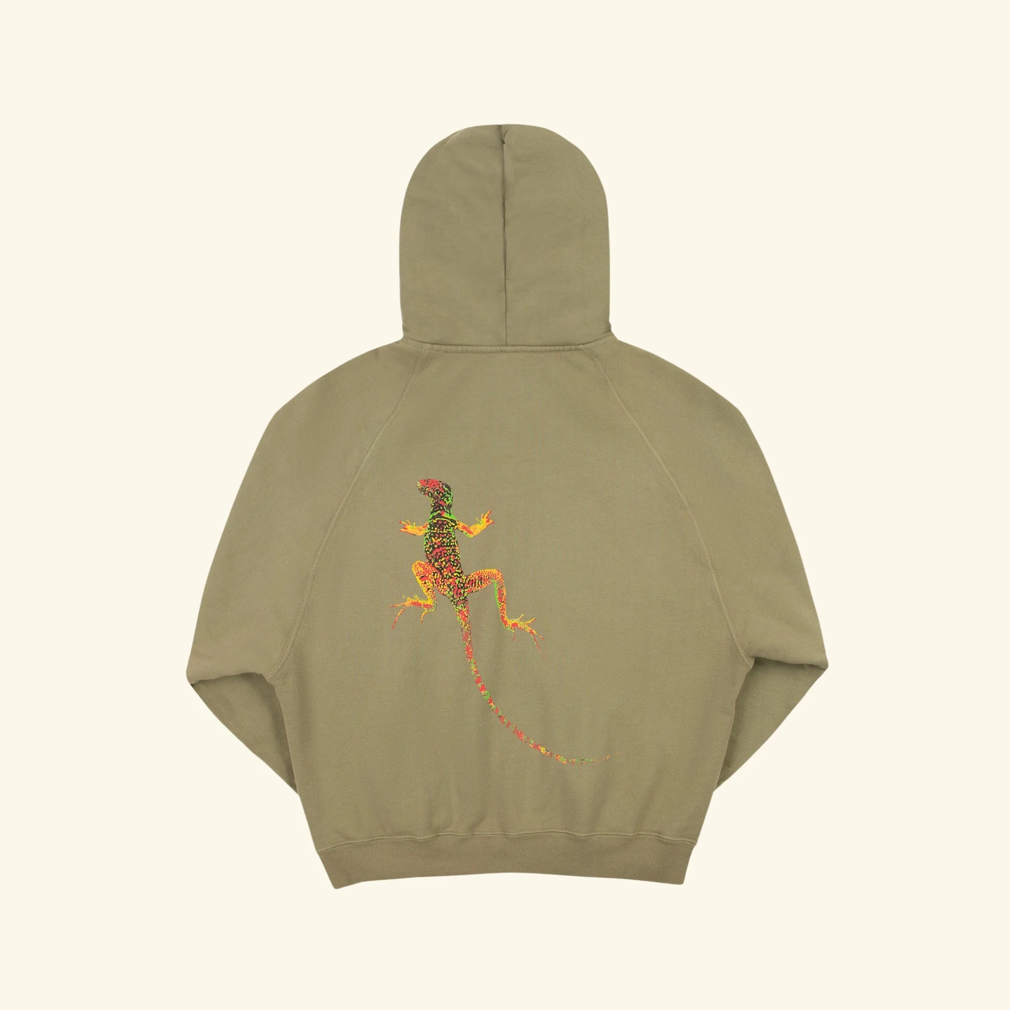 Desert Gecko Zip Up Hoodie (Cactus) - Image 2