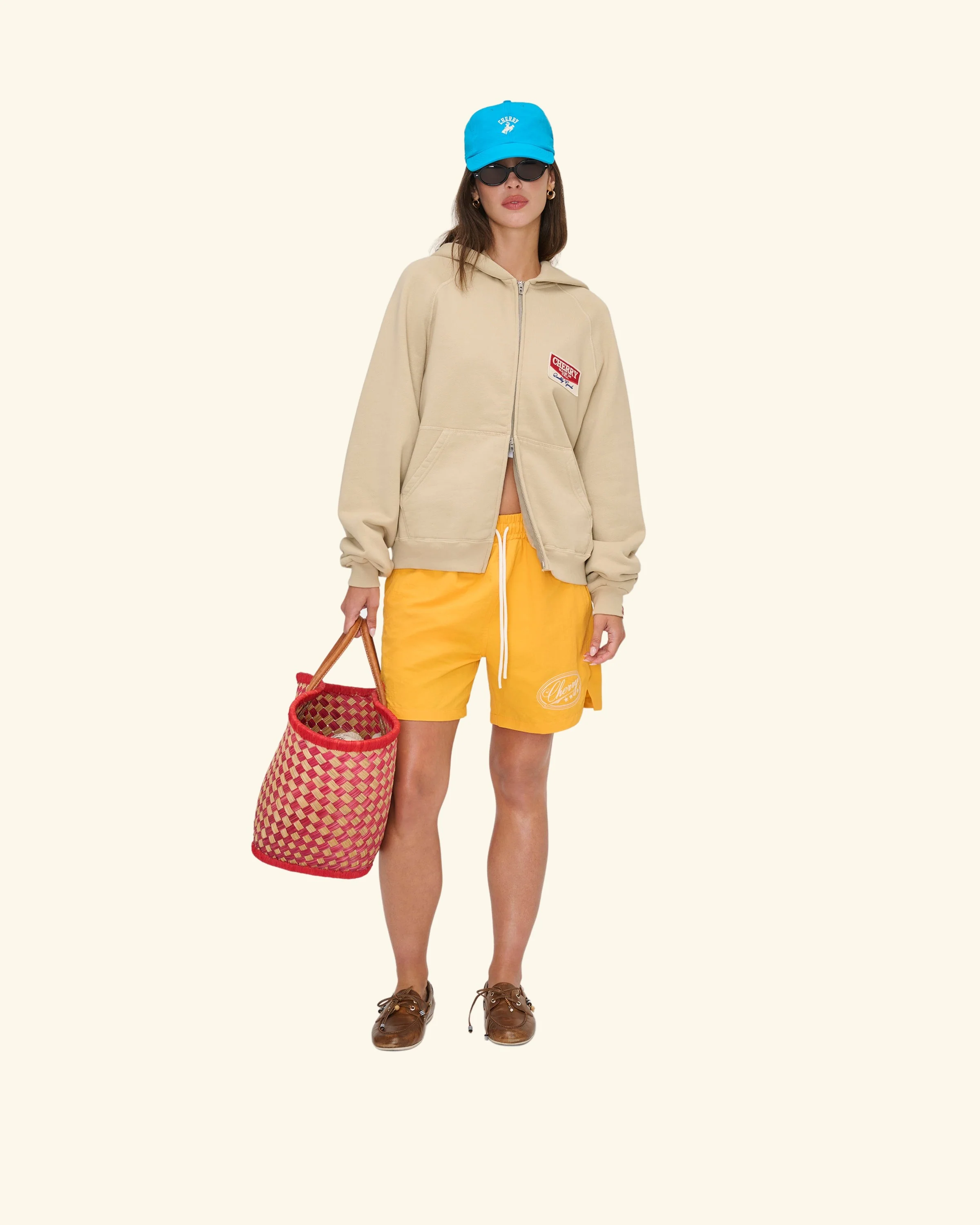 Desert Gecko Zip Up Hoodie (Sand) - Image 3