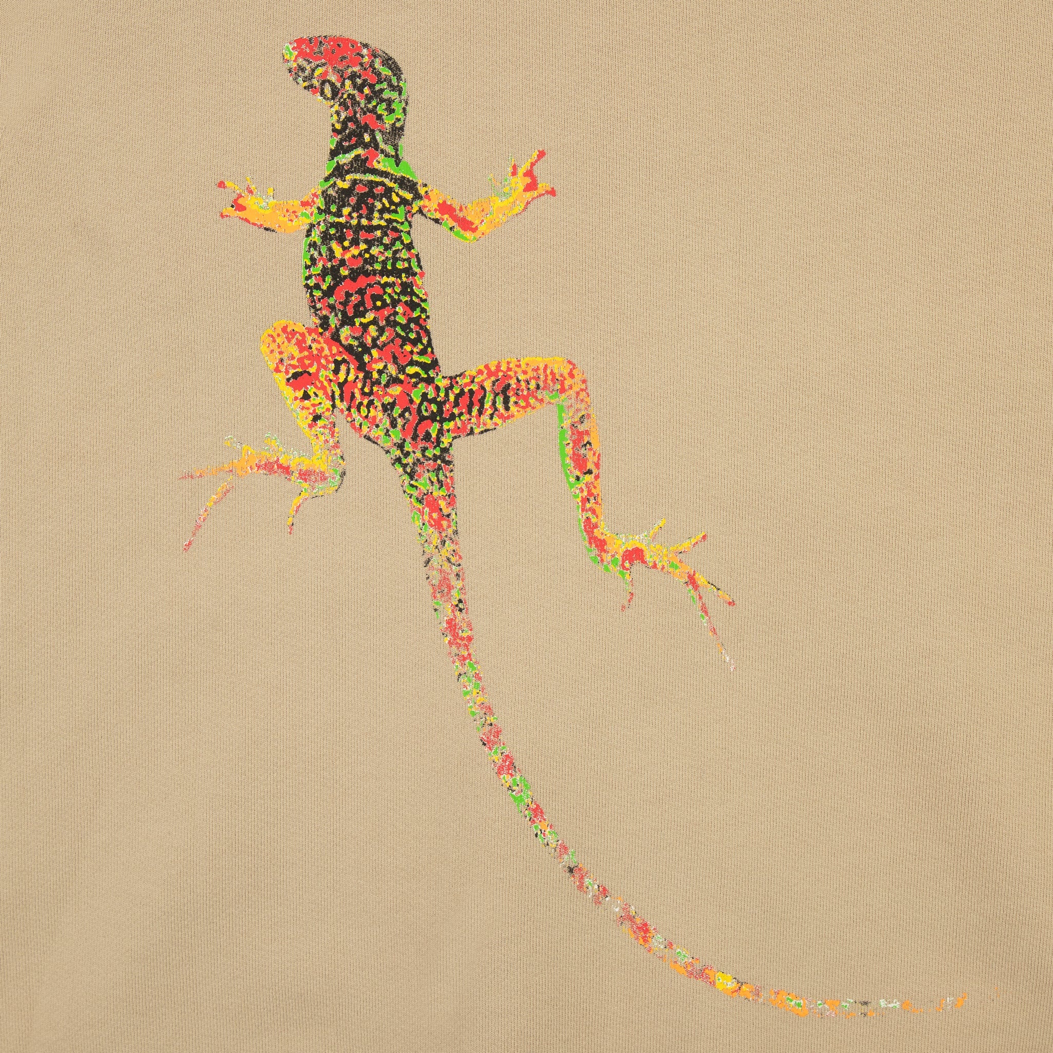 Desert Gecko Zip Up Hoodie (Sand) - Image 5