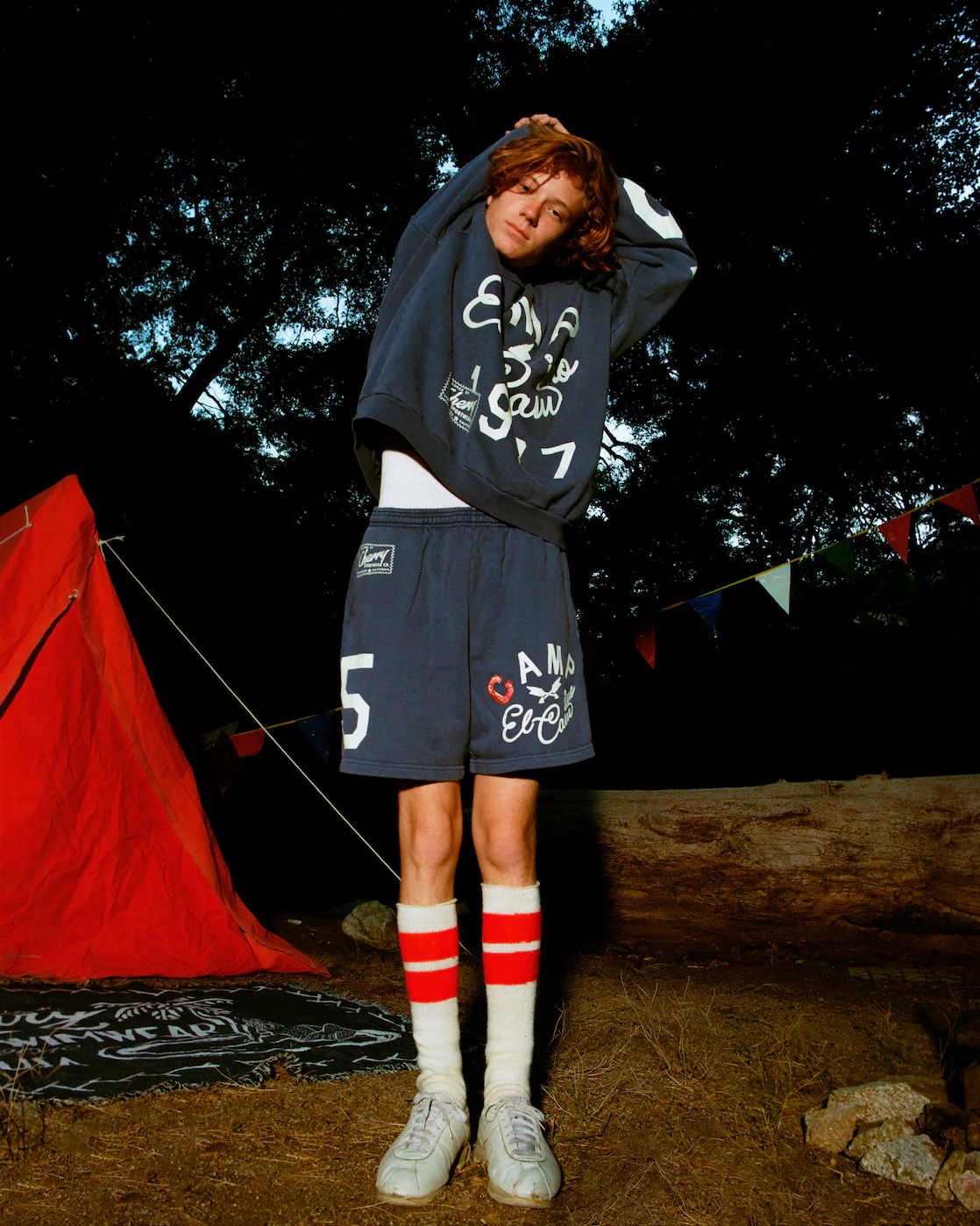 El Cam Midweight Sweatshorts (Faded Navy) - Image 6