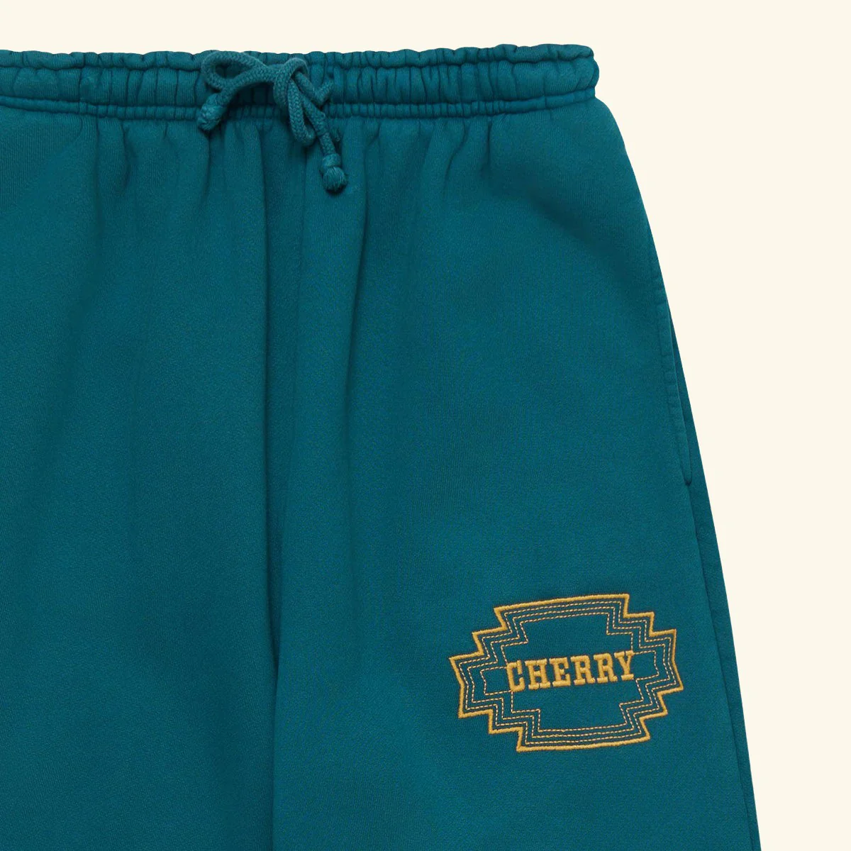 Embroidered Frontier Parachute Sweatpants (Emerald) - Image 5