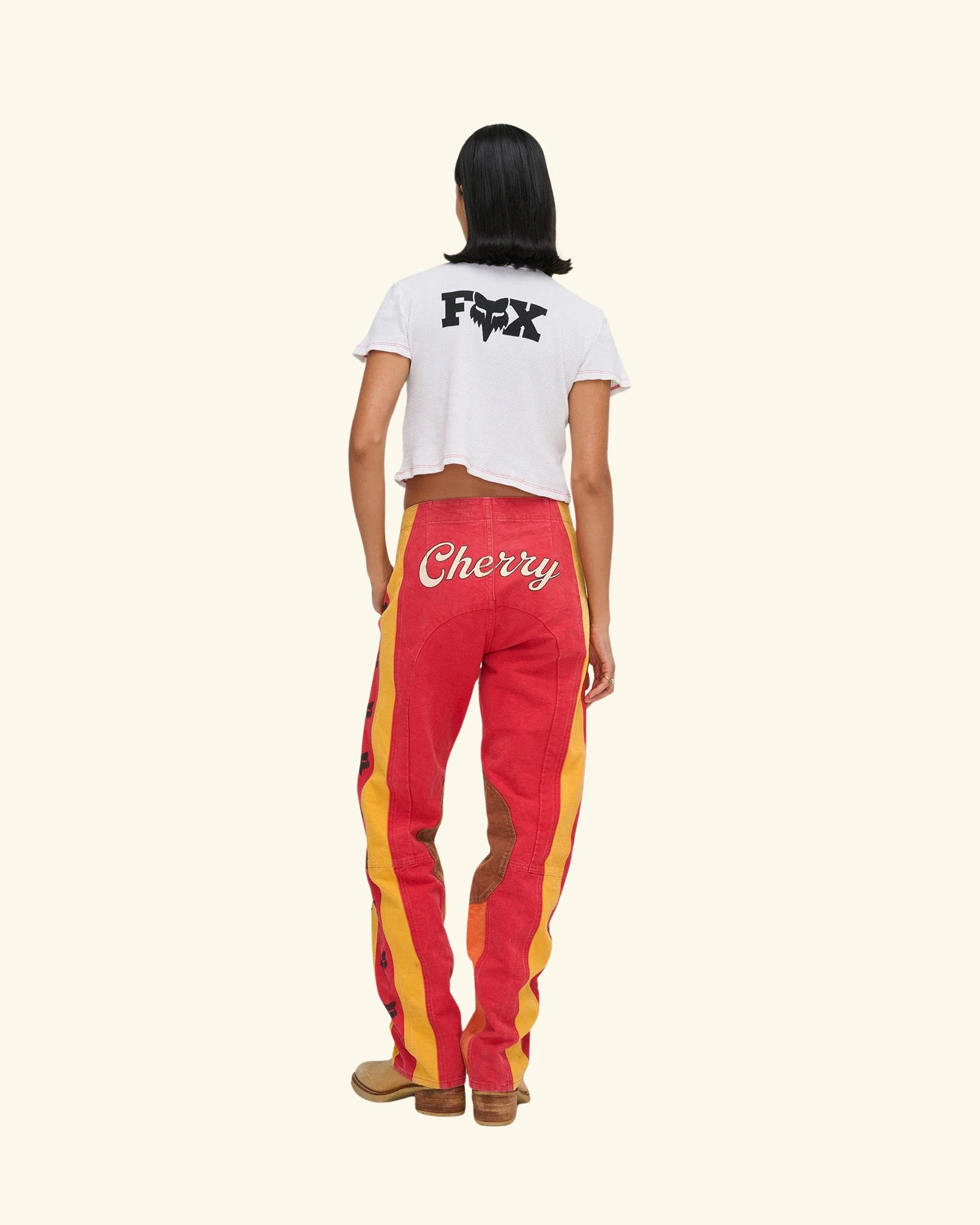 Fox X Cherry Contrast Baby Tee - Image 6