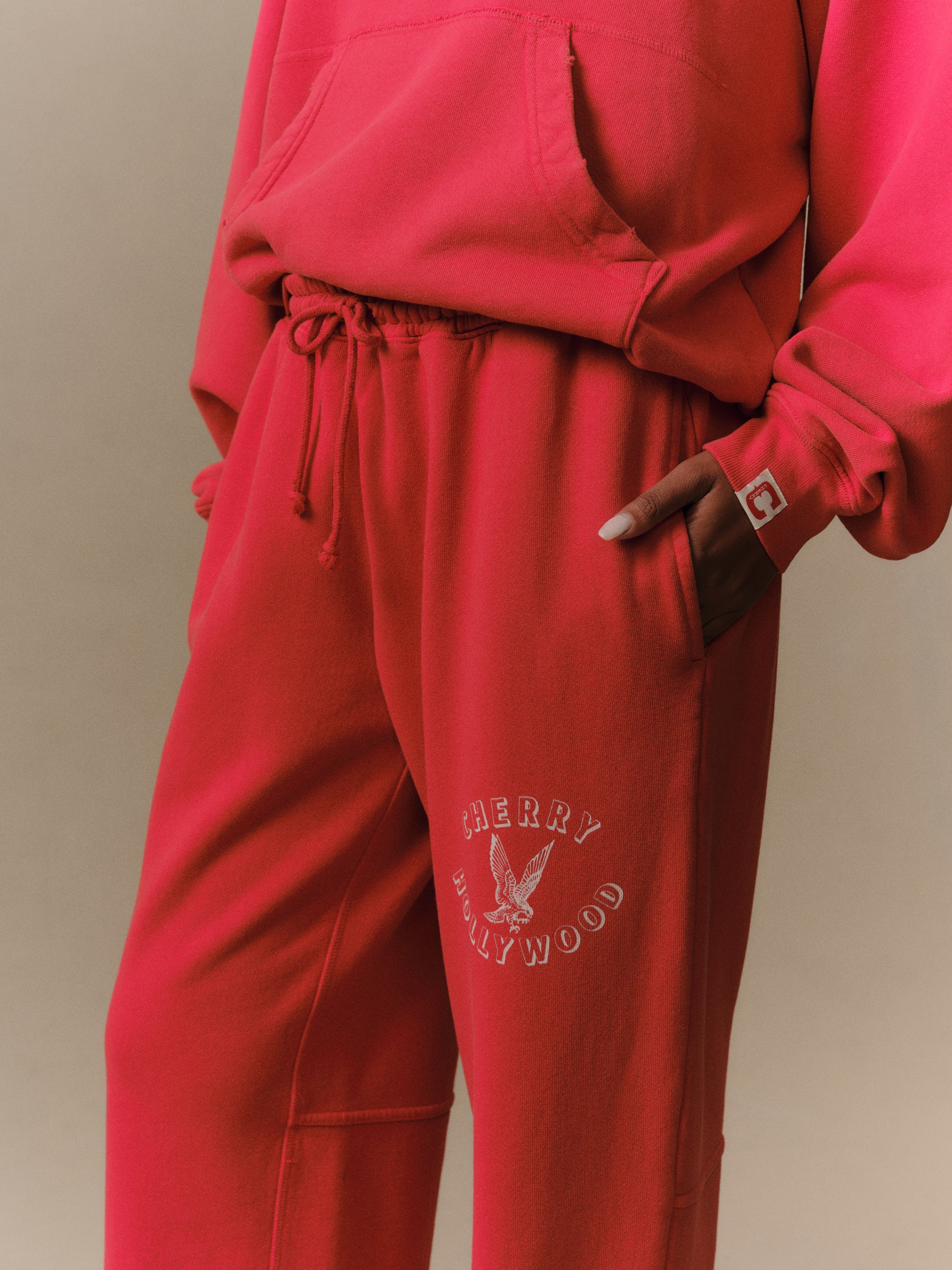 Hollywood Parachute Sweatpants (Tomato) - Image 3