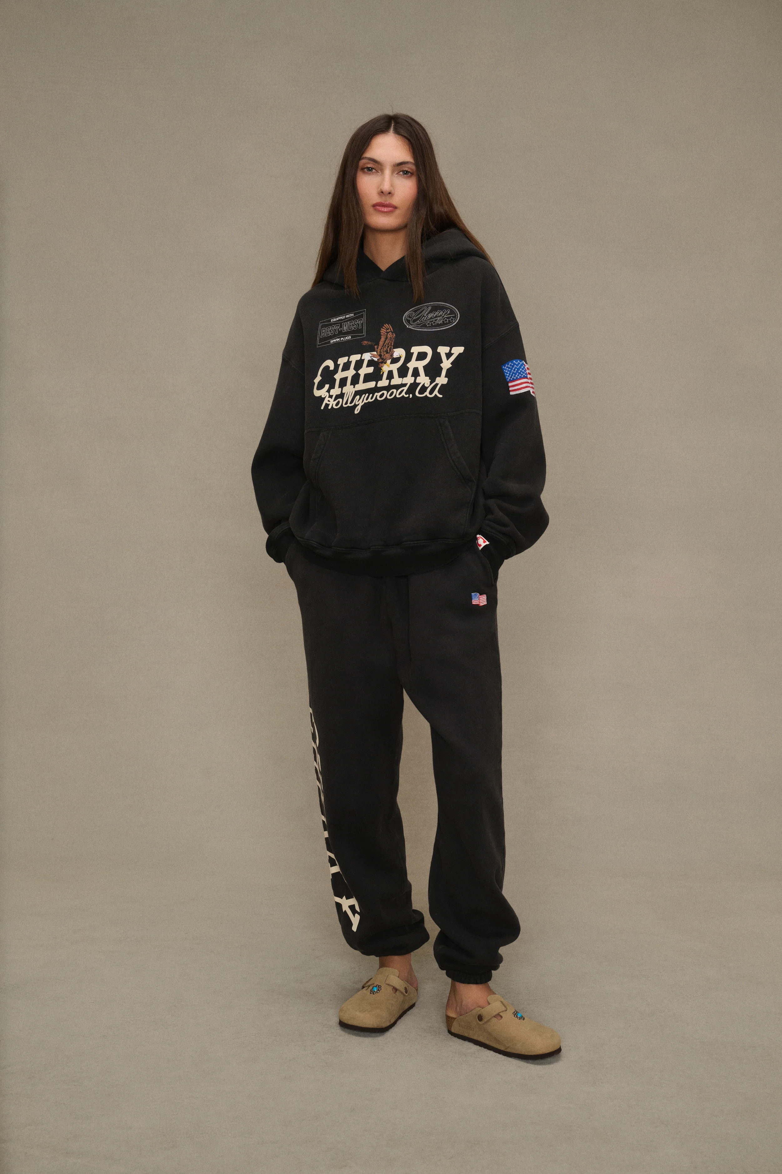Hollywood Pullover Hoodie (Vintage Black) - Image 3