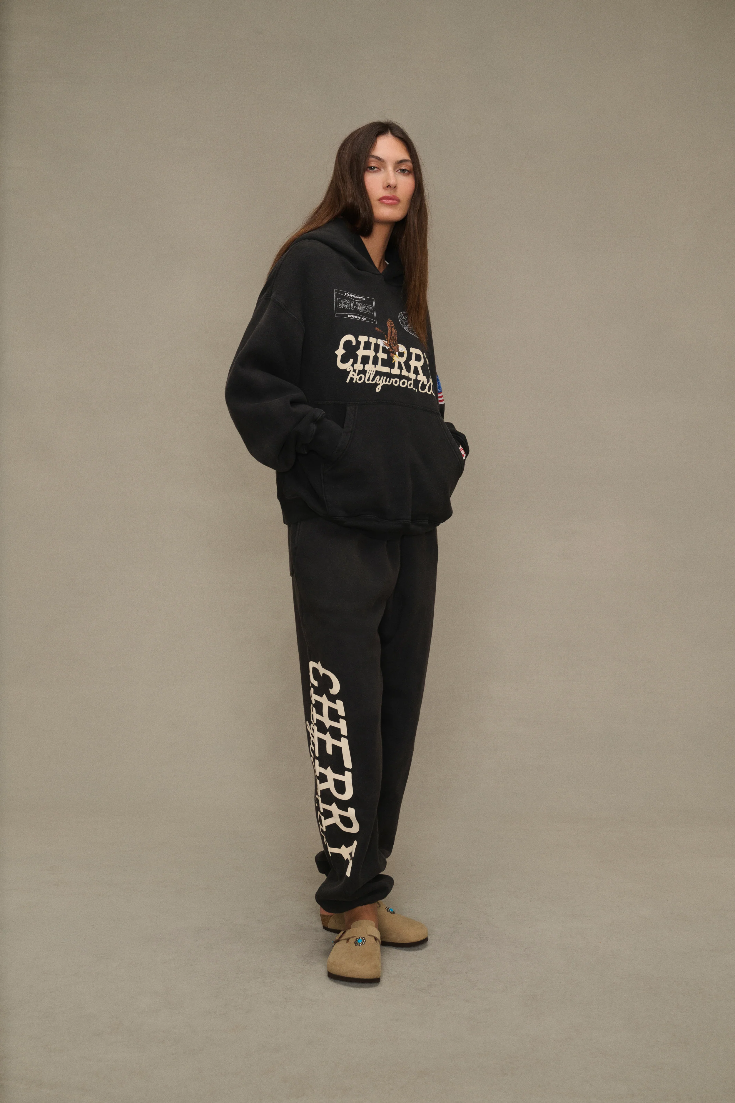 Hollywood Pullover Hoodie (Vintage Black) - Image 4
