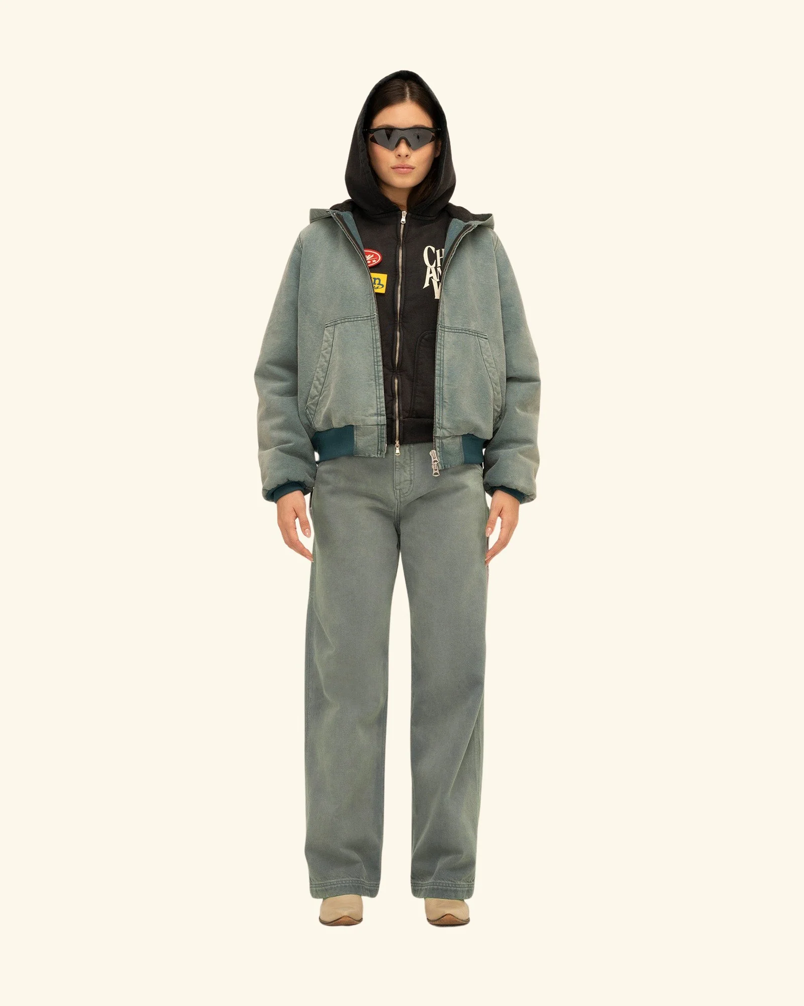 Hooded Canvas Work Jacket - Image 5