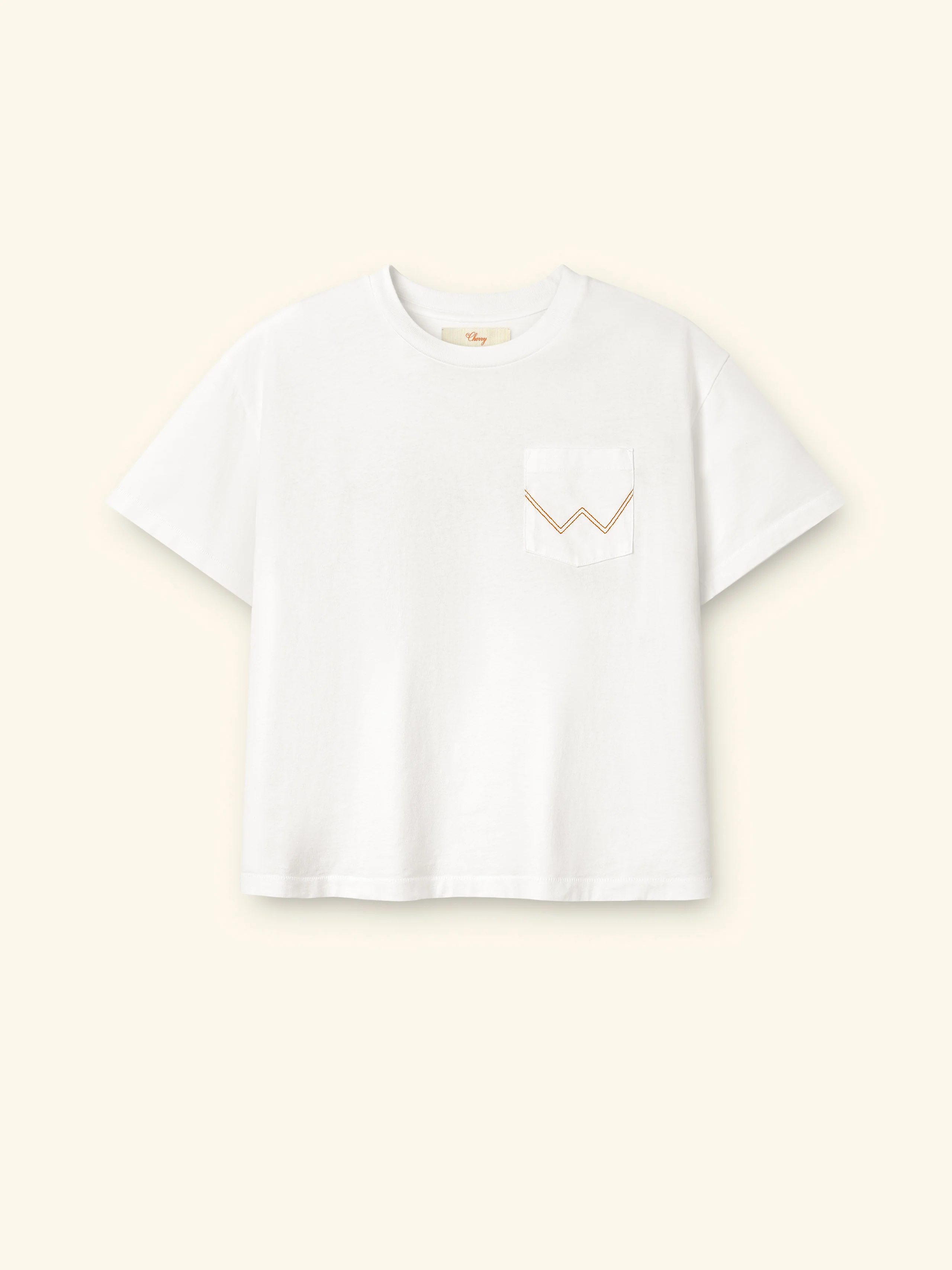 Cherry x Wrangler Horsepower Pocket Tee (Cream) - Image 4