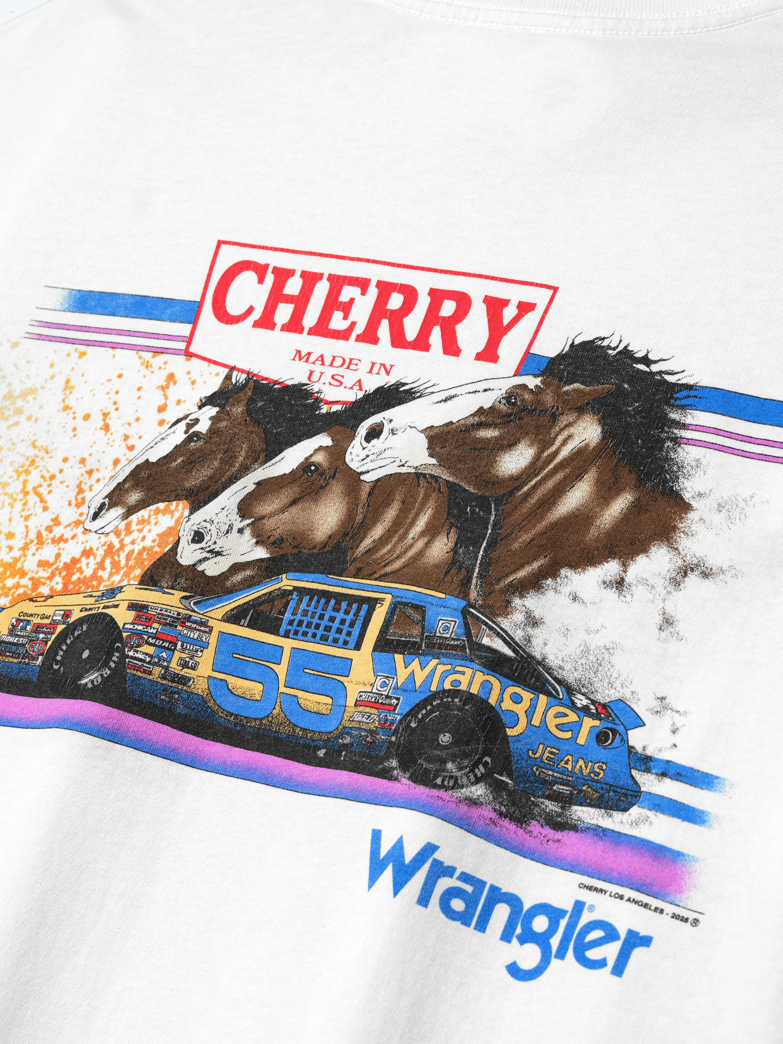 Cherry x Wrangler Horsepower Pocket Tee (Cream) - Image 6