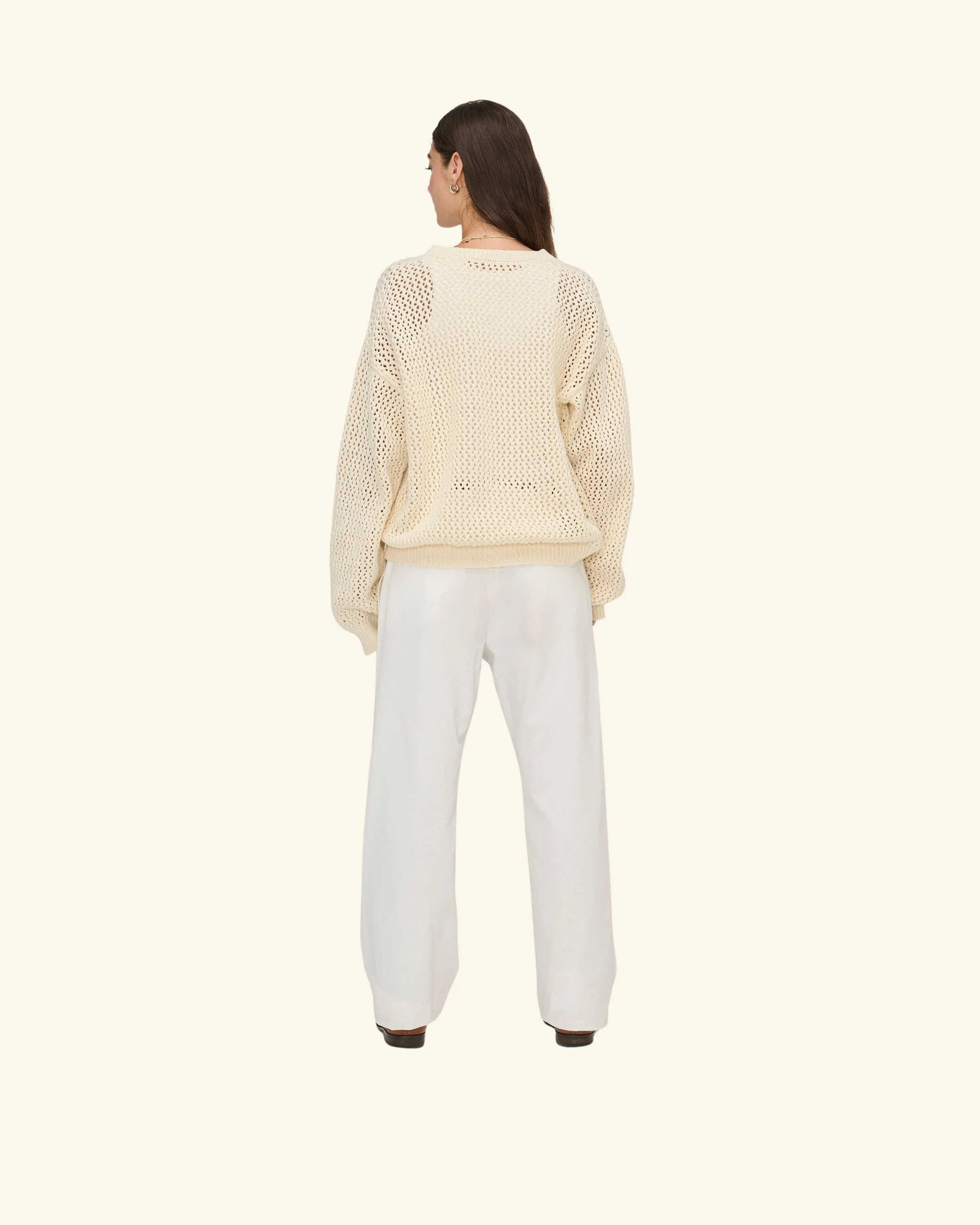 Knit Western Crew (Cream) - Image 3