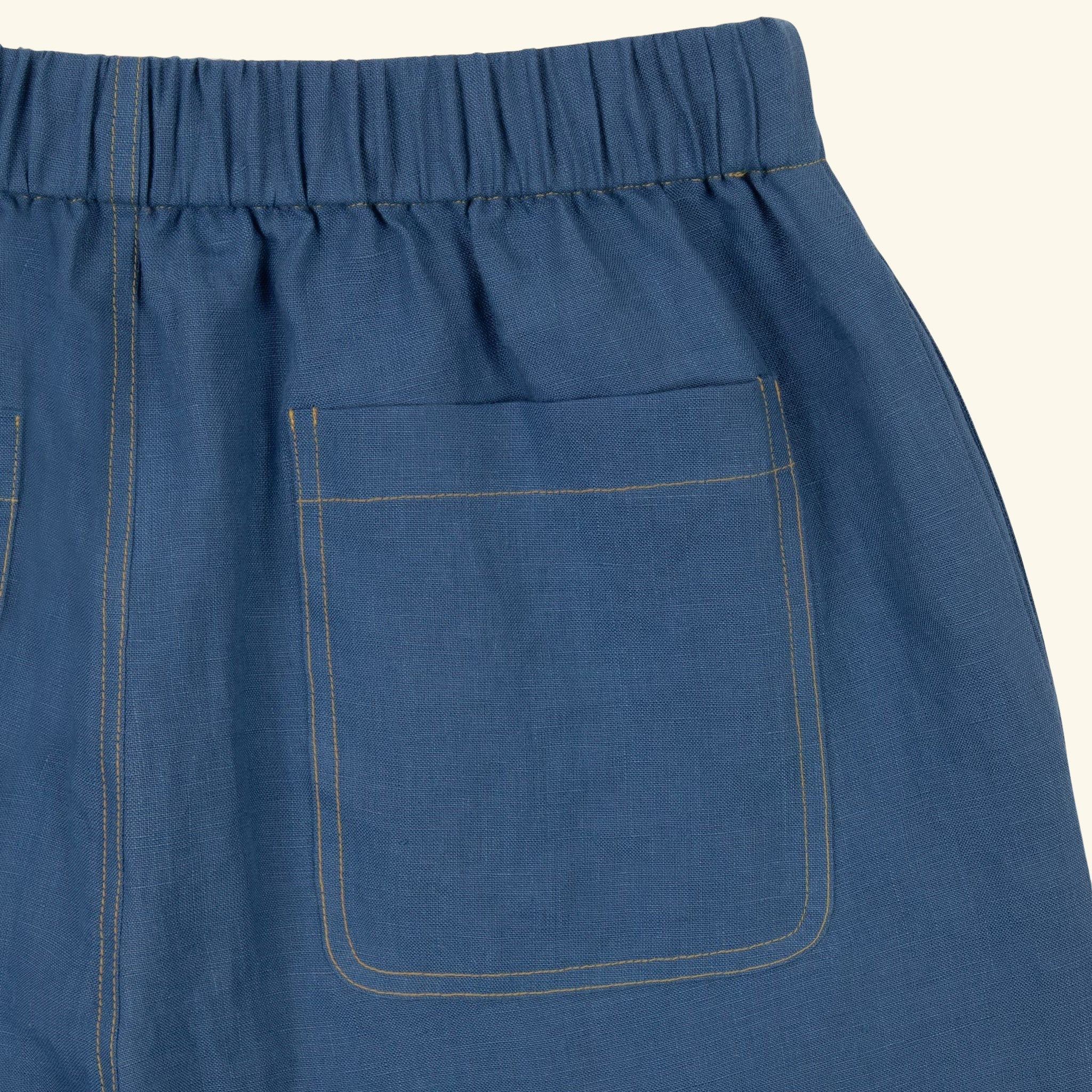 Linen Beach Pant (Faded Blue) - Image 4