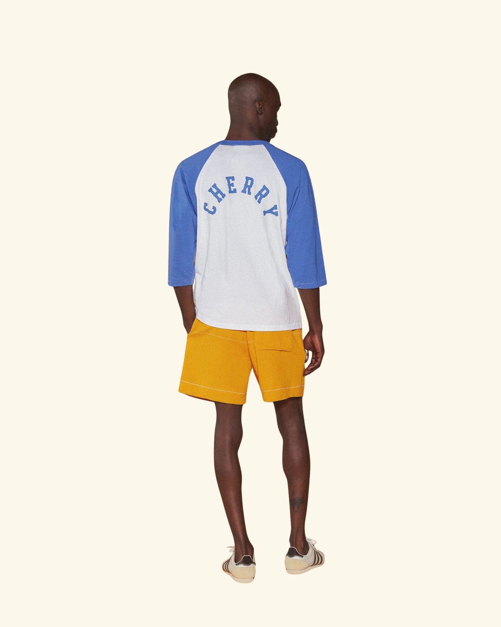 Embroidered Vacation Shorts (Gold) - Image 4
