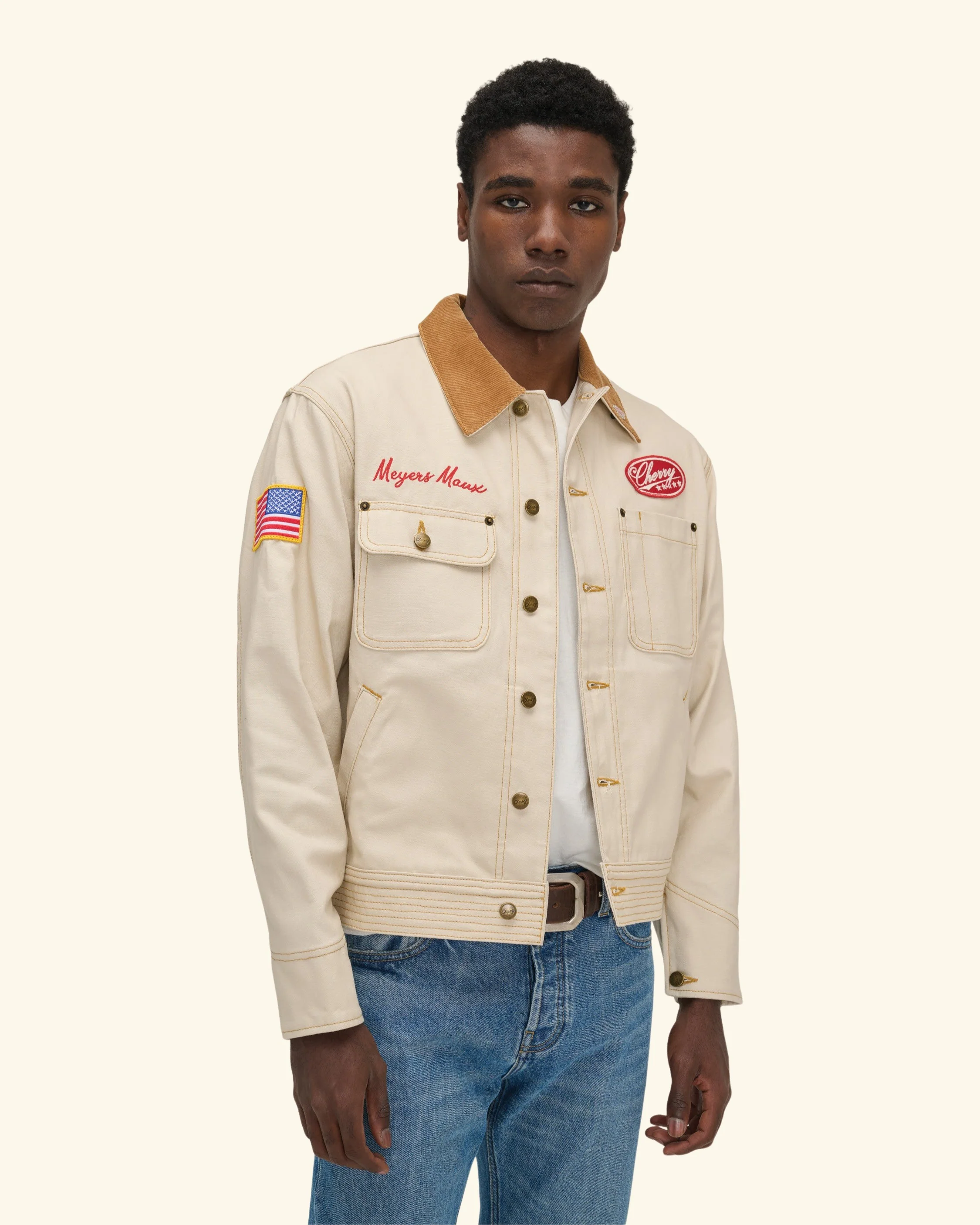 Meyers Manx Canvas Mechanic Jacket (Natural) - Image 7