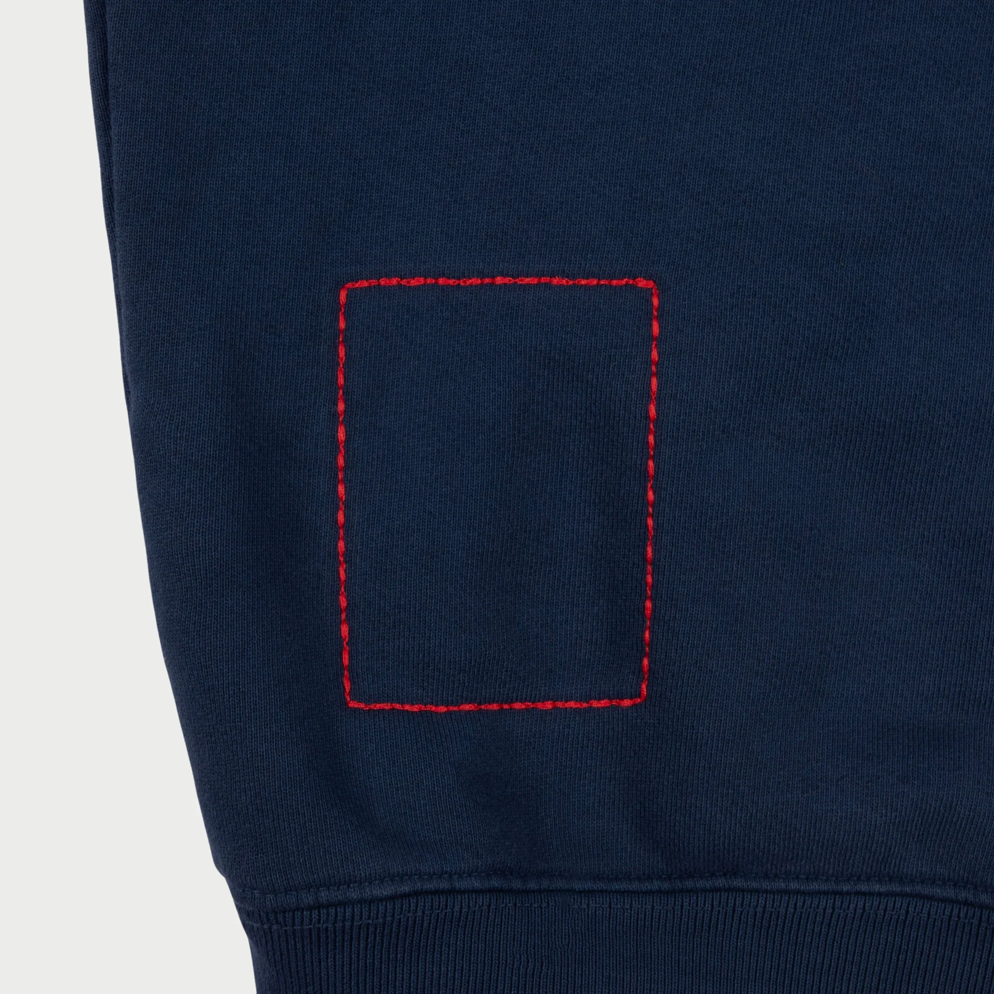 Outdoorsman Henley Hoodie (Navy) - Image 4