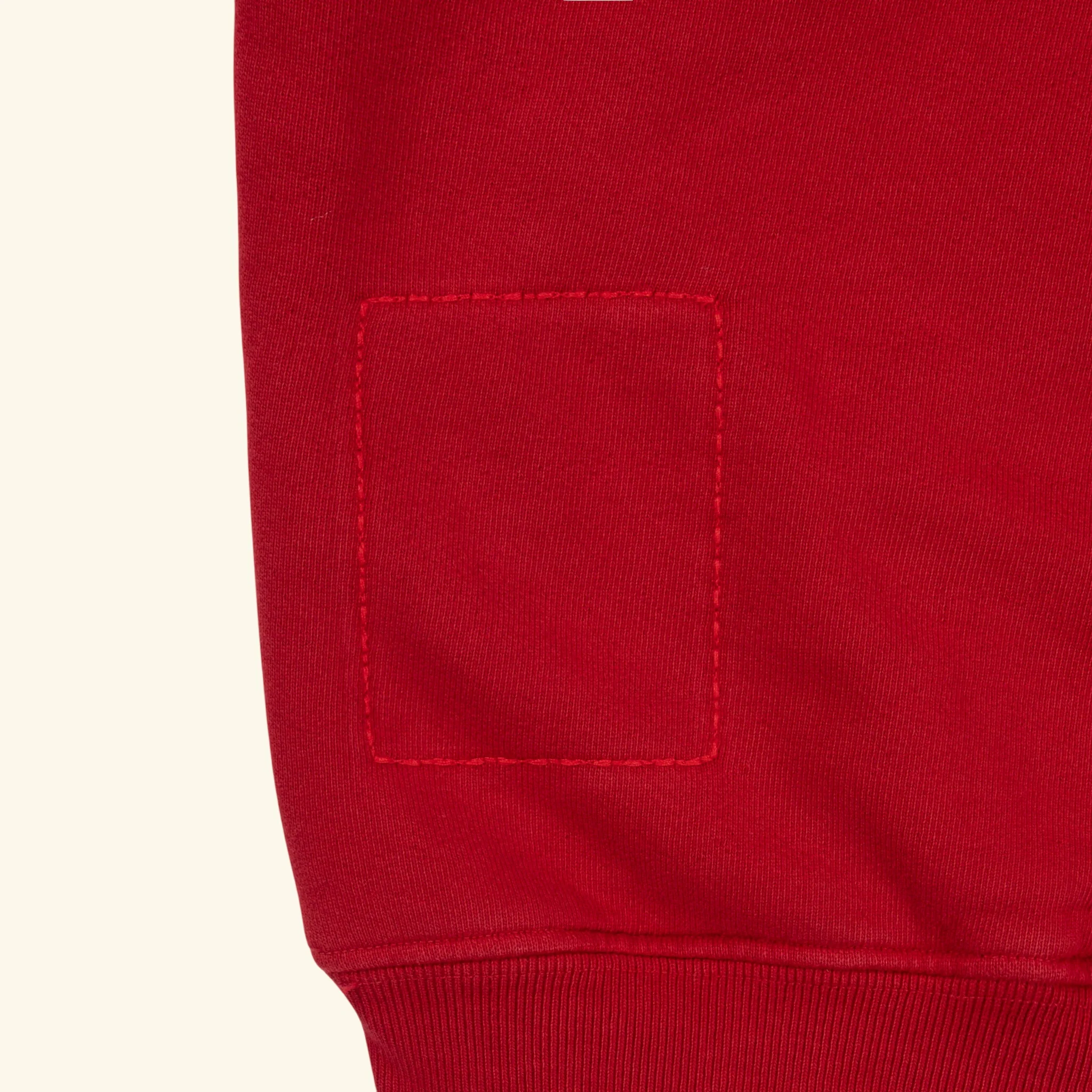 Outdoorsman Henley Hoodie (Red) - Image 4