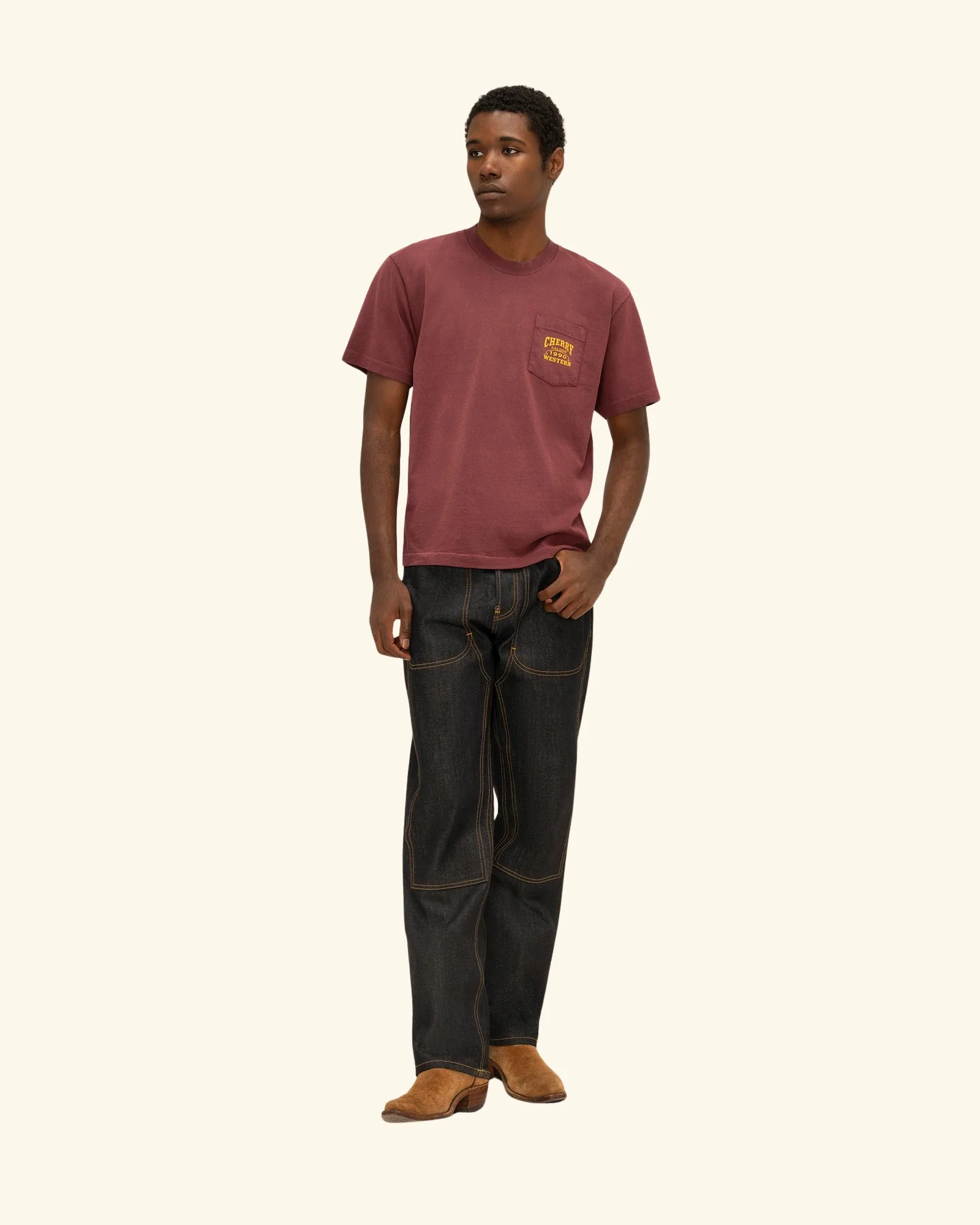 Saloon Pocket T-Shirt - Image 3
