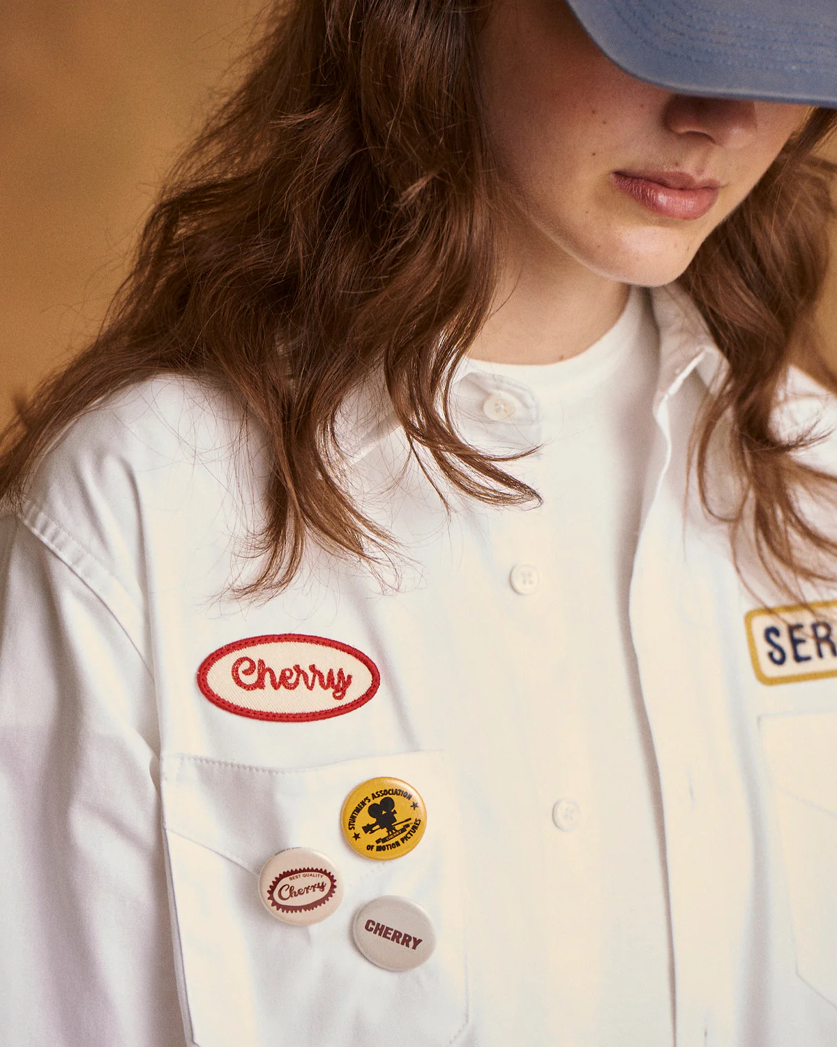 Poplin Mechanic Shirt (White) - Image 5