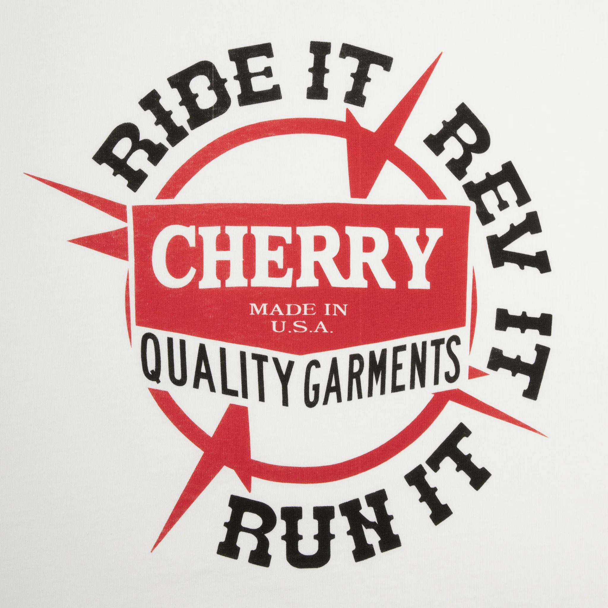 Ride It, Rev It Boxy Baby Tee (White) - Image 3