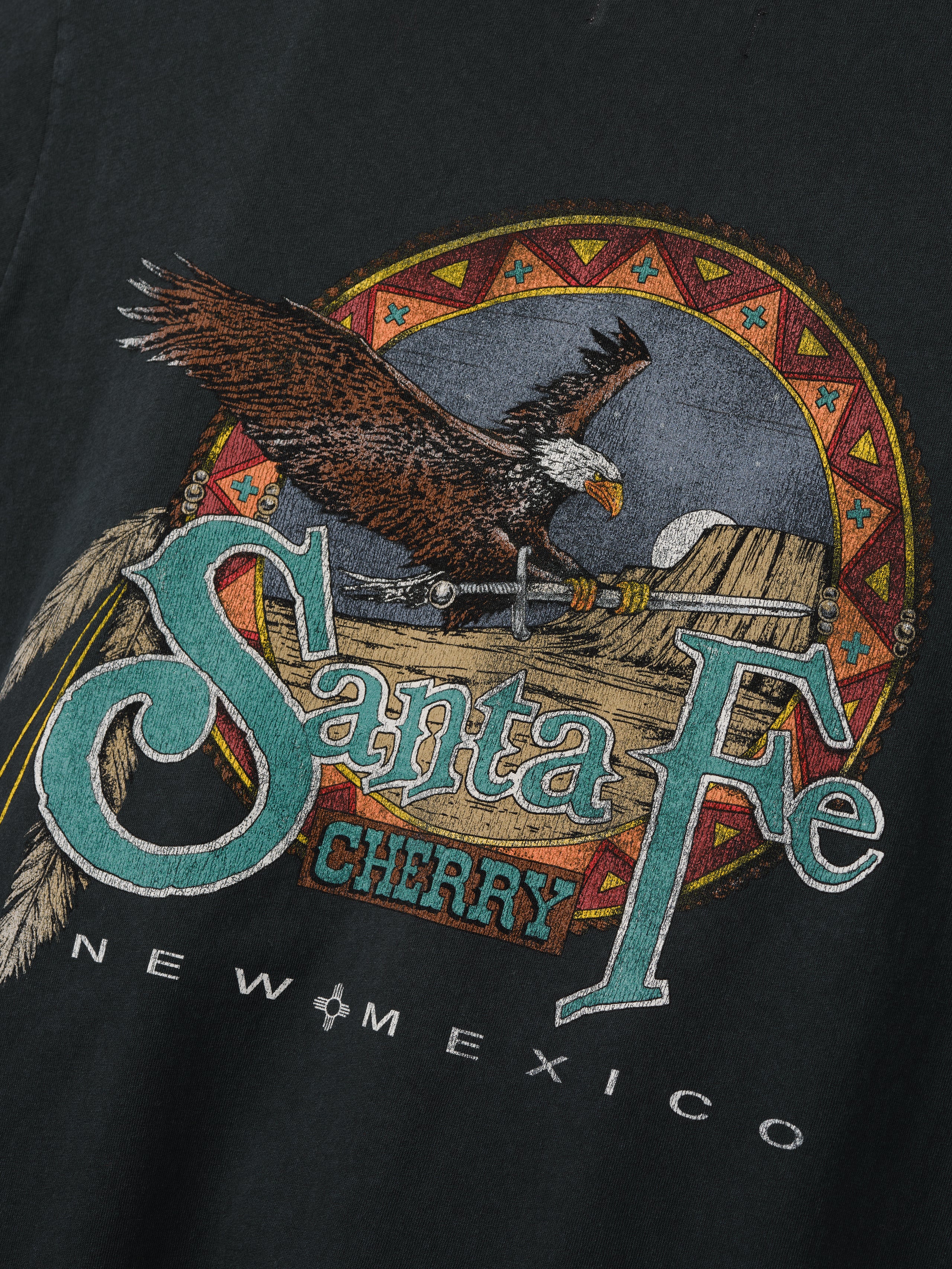 Santa Fe Layered Thermal T-Shirt (Vintage Black) - Image 7