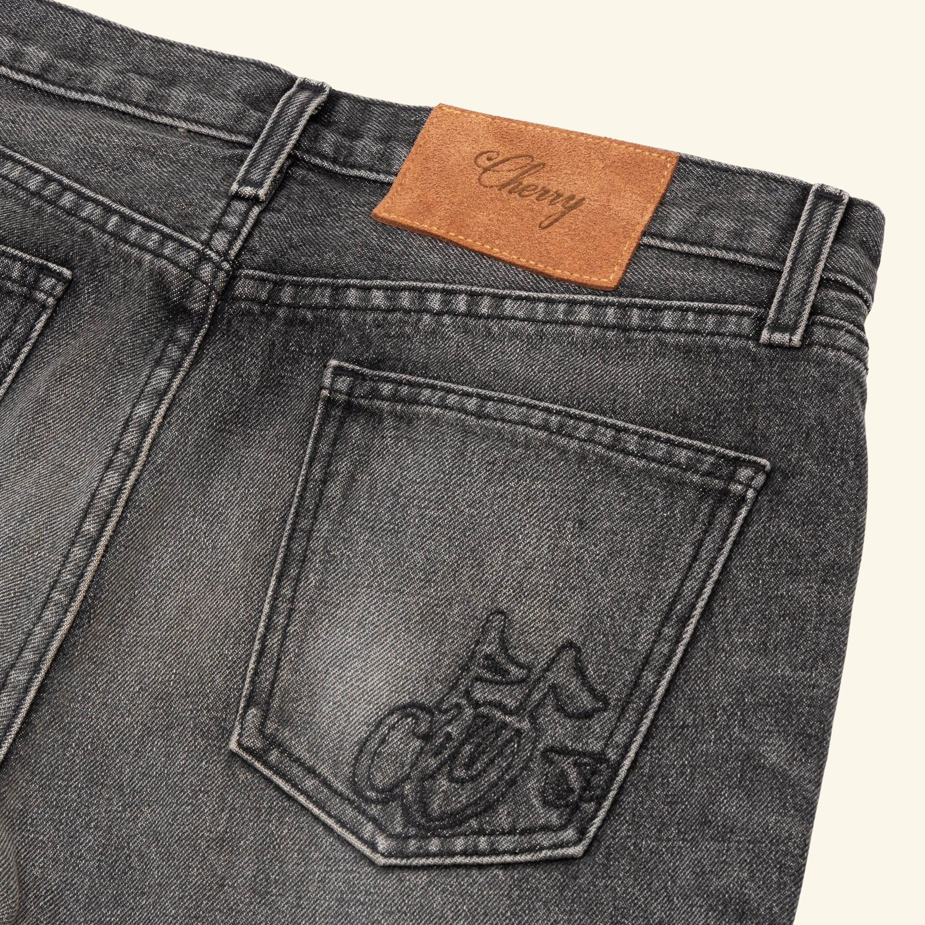 Straight Leg 5 Pocket Denim (Black) - Image 4