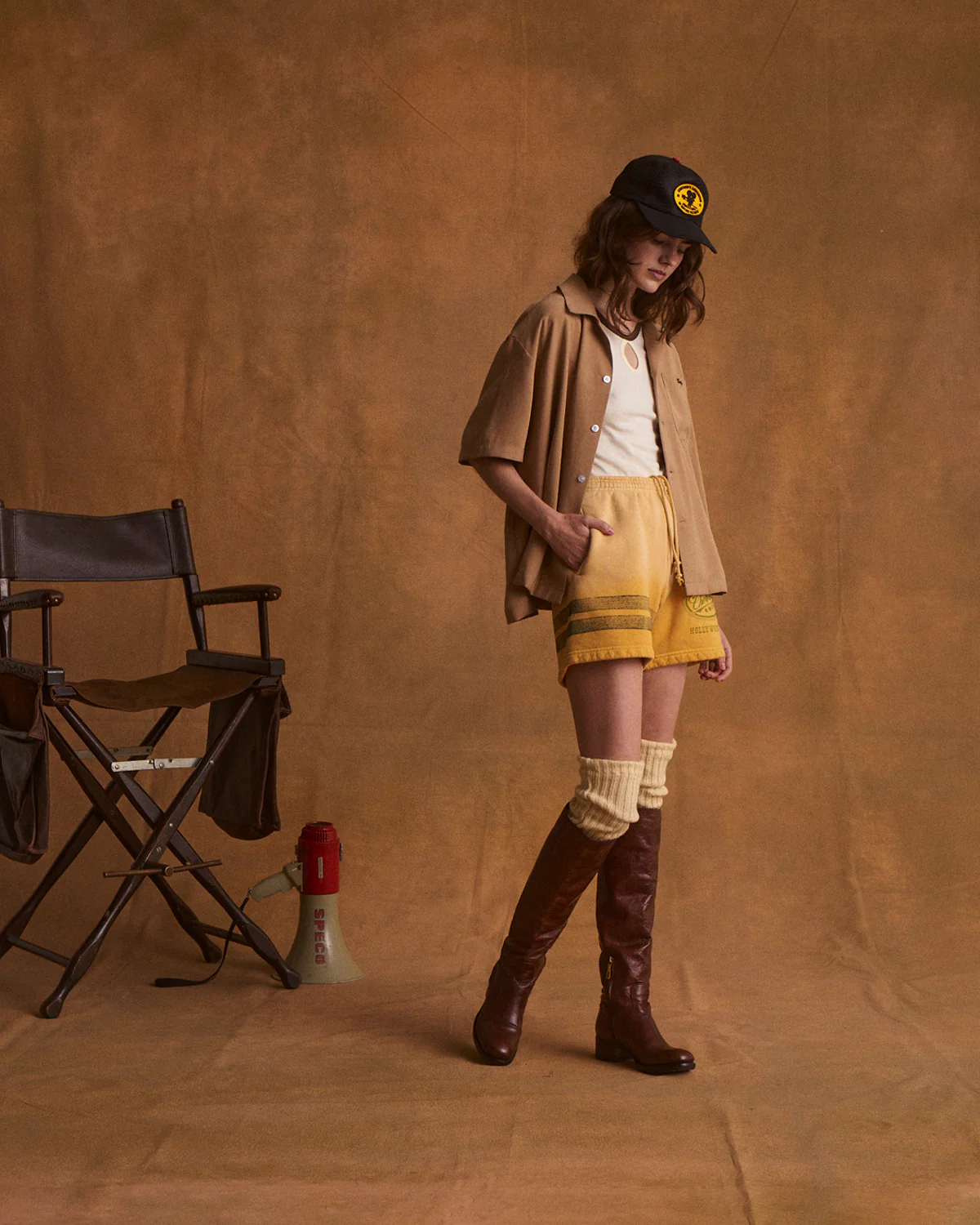 Striped Sweatshorts (Golden) - Image 5