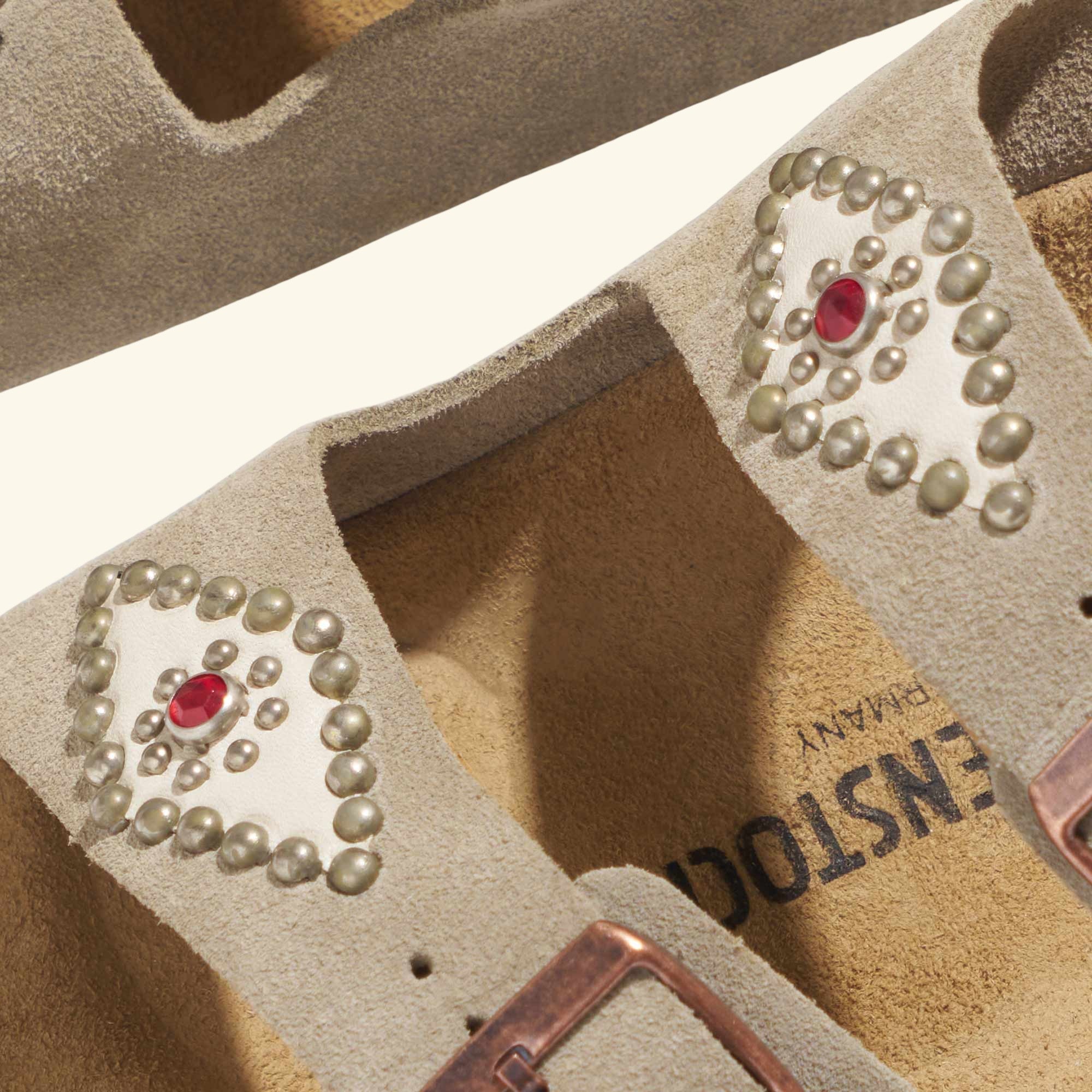 Studded Arizona Birkenstock (Taupe) - Image 4