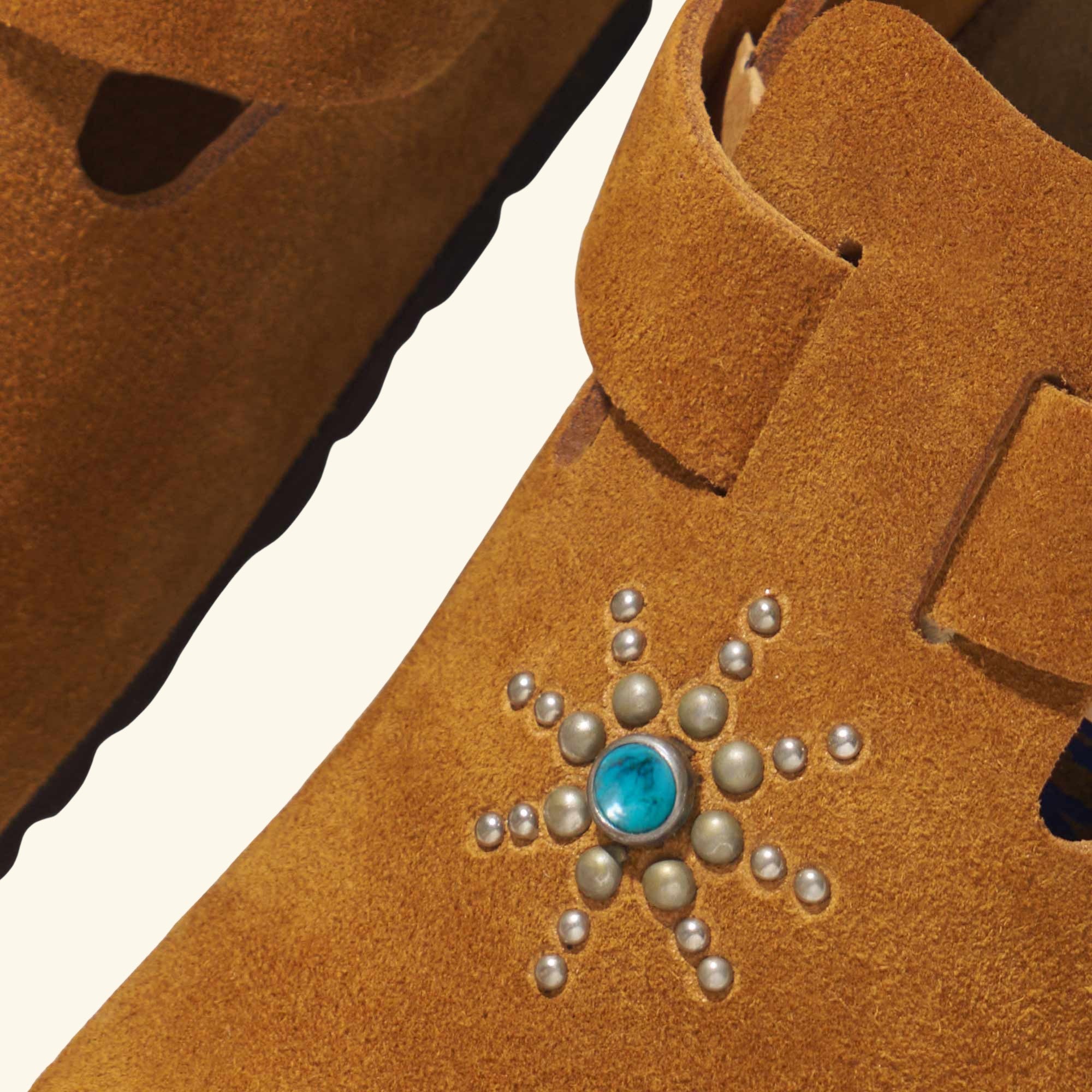 Studded Boston Birkenstock (Mink) - Image 4