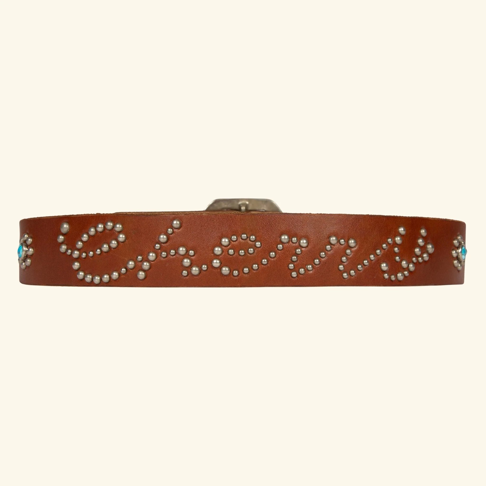 Cherry Studded Leather Belt - Image 4