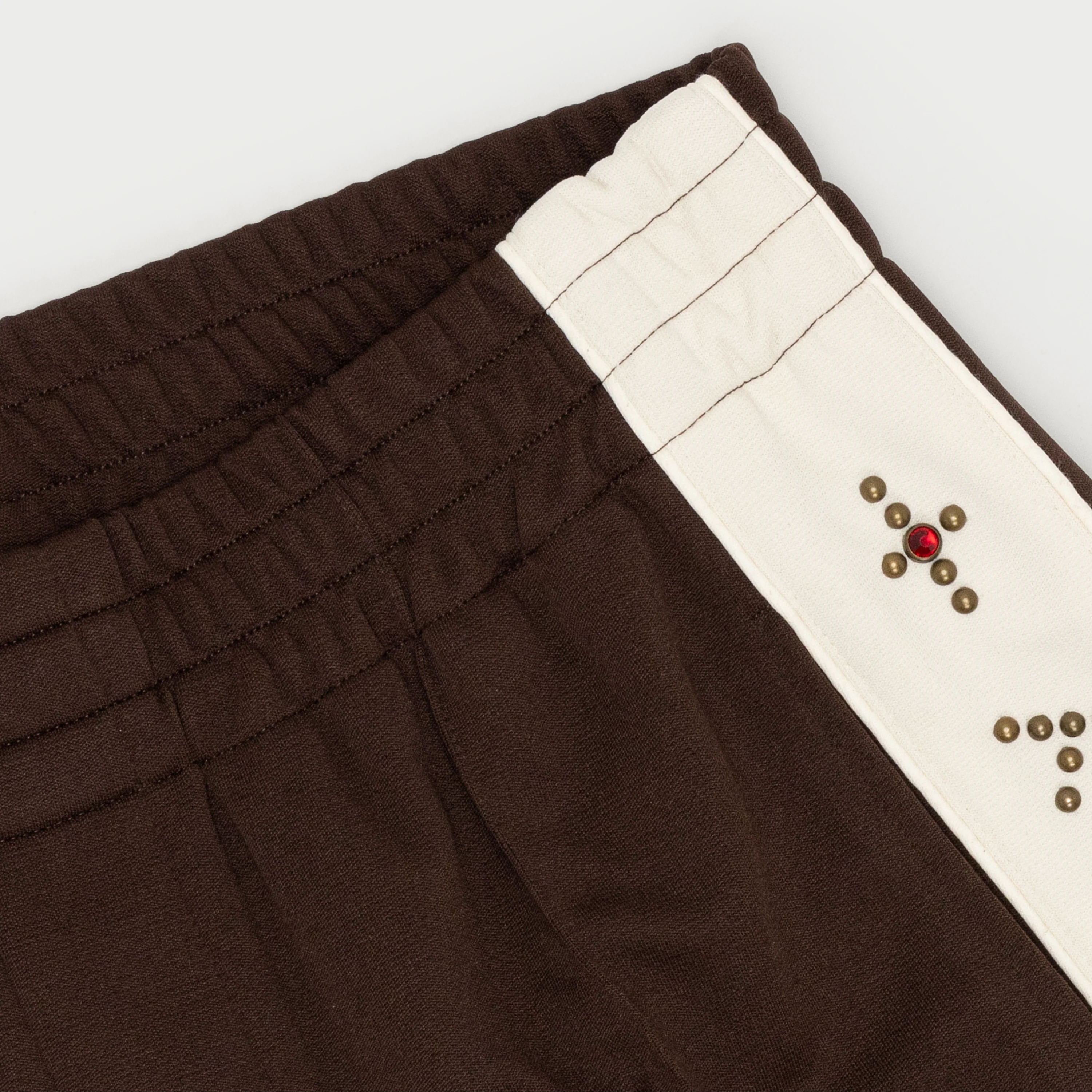 Studded Shorts (Brown) - Image 2