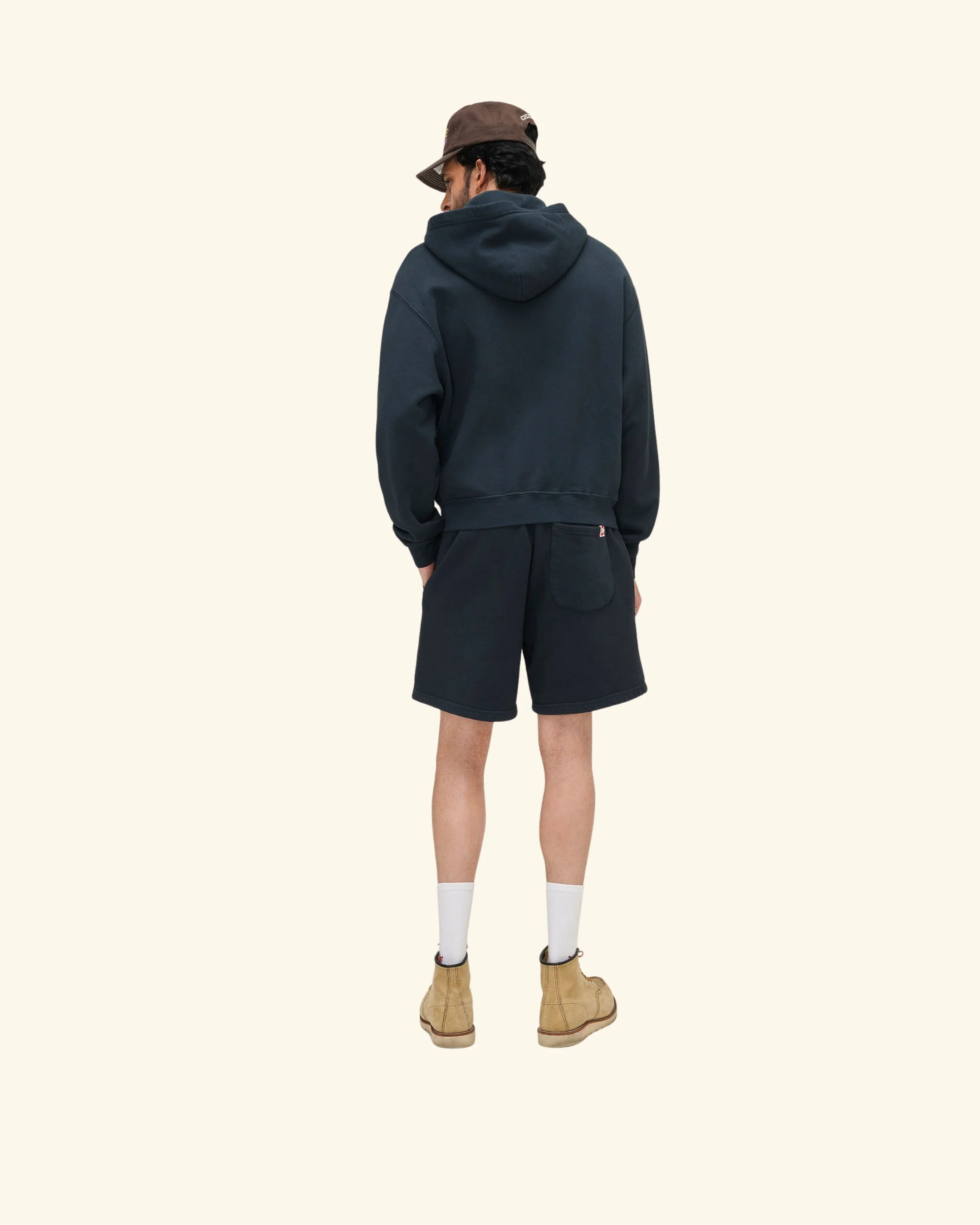 Studded Zip Up Hoodie (Vintage Black) - Image 8