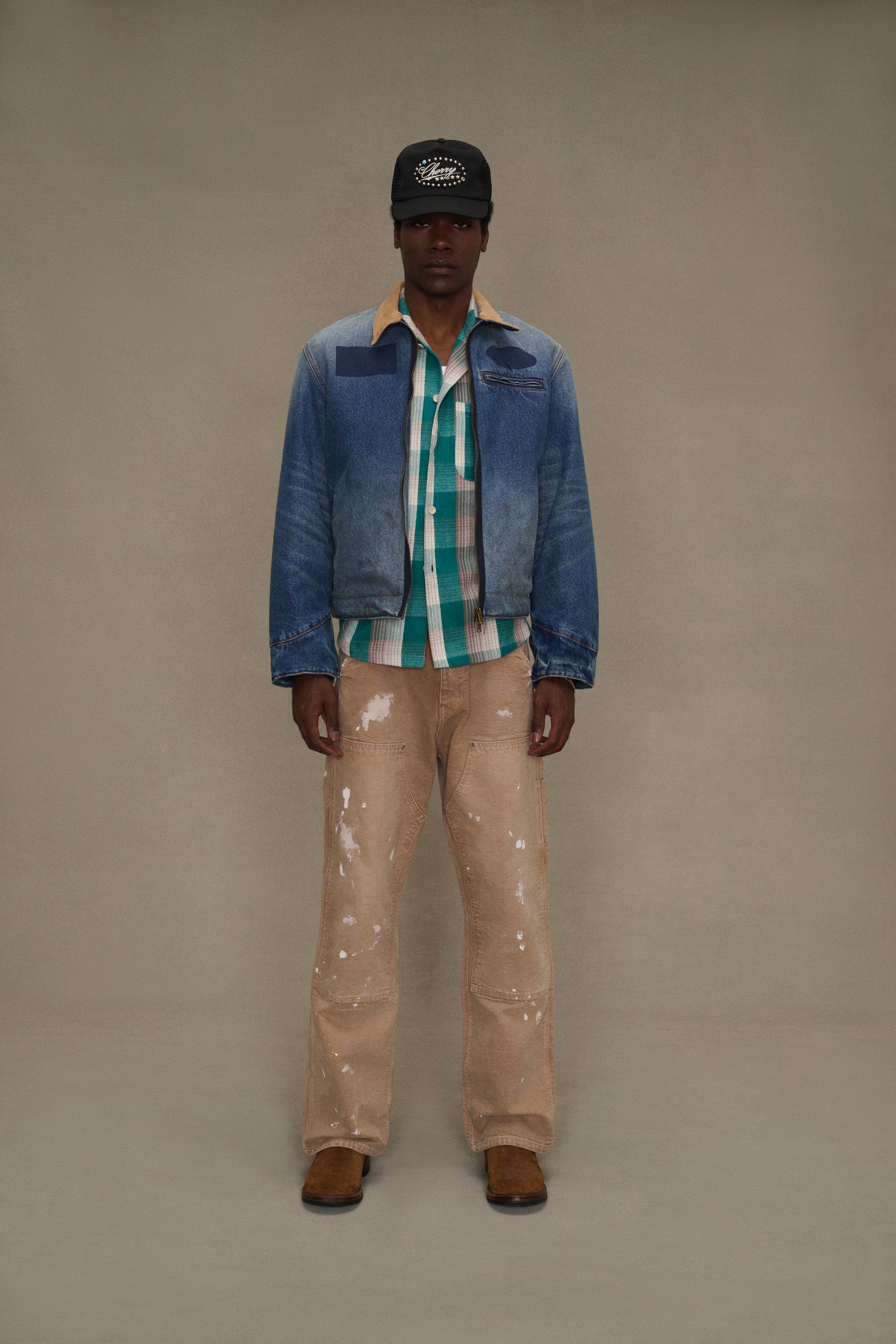 Sun Faded Work Jacket (Denim) - Image 2