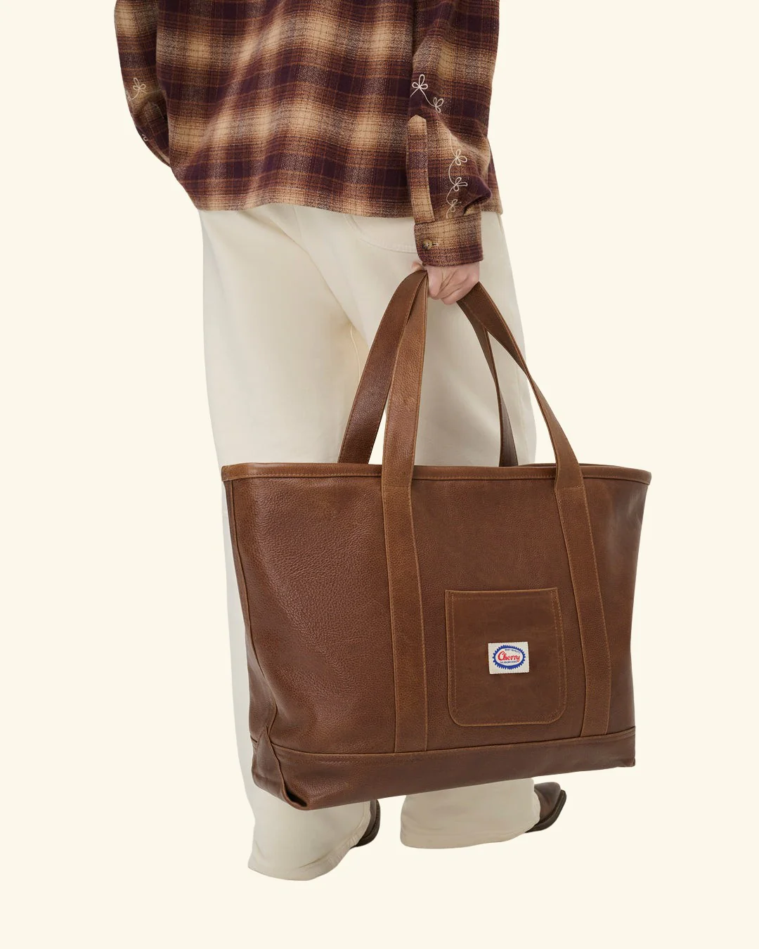 Cherry x GDC Western Flannel Shirt (Brown) - Image 5