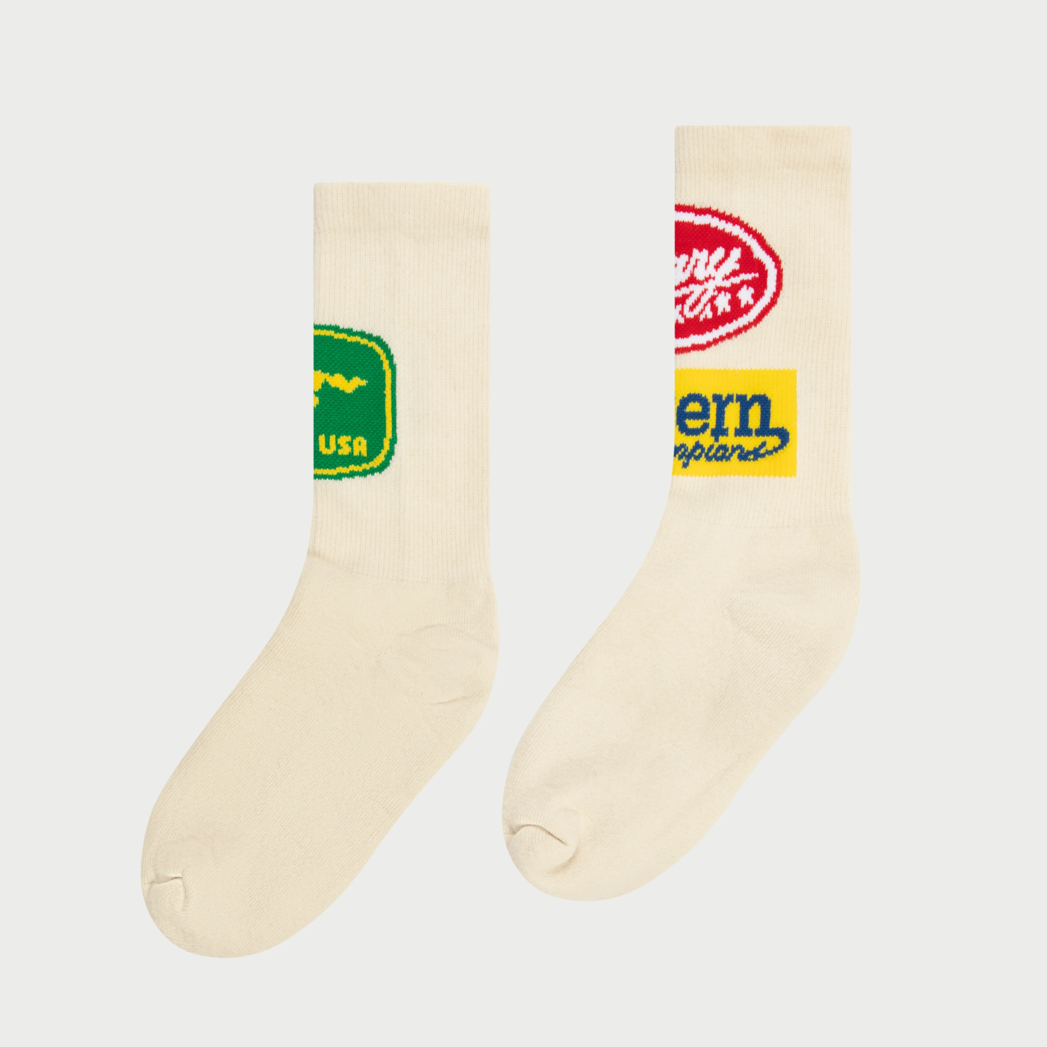 Western Athletic Socks (Cream)