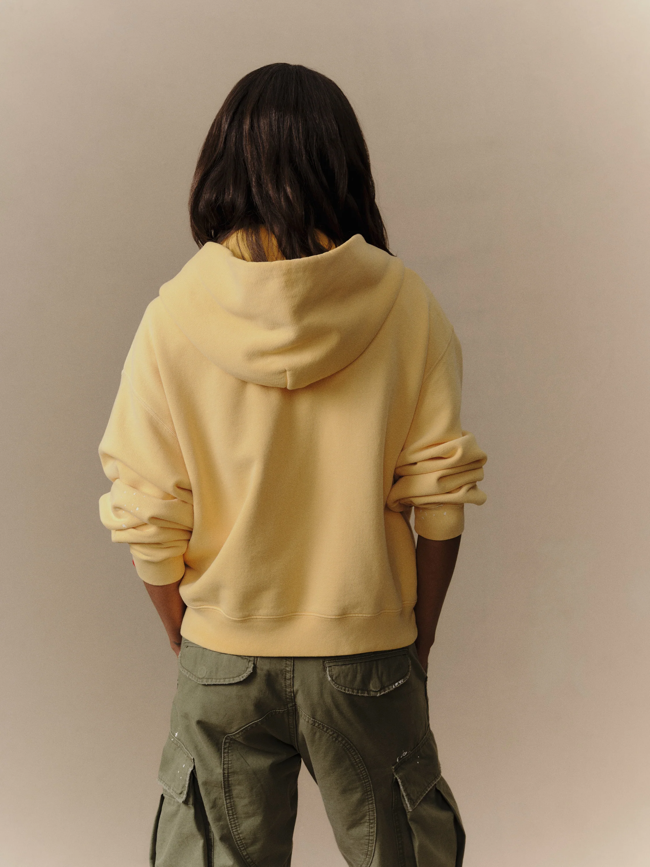 Western Athletic Zip Up Hoodie (Sun Yellow) - Image 5