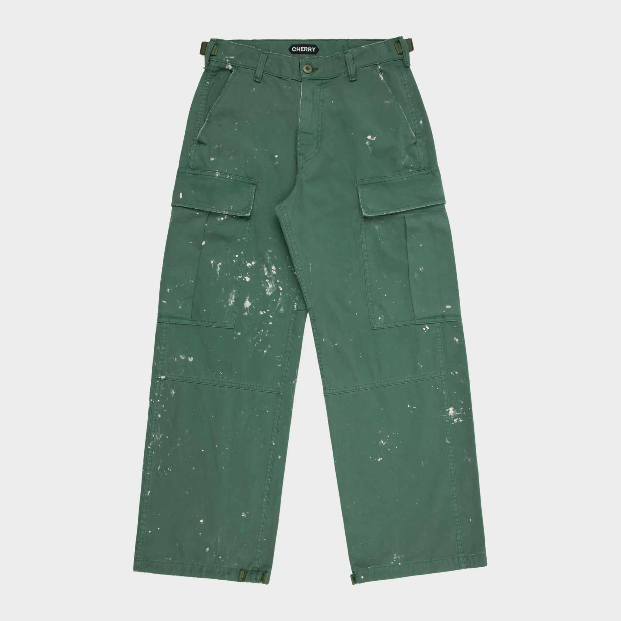 Wide Leg Painted Cargo