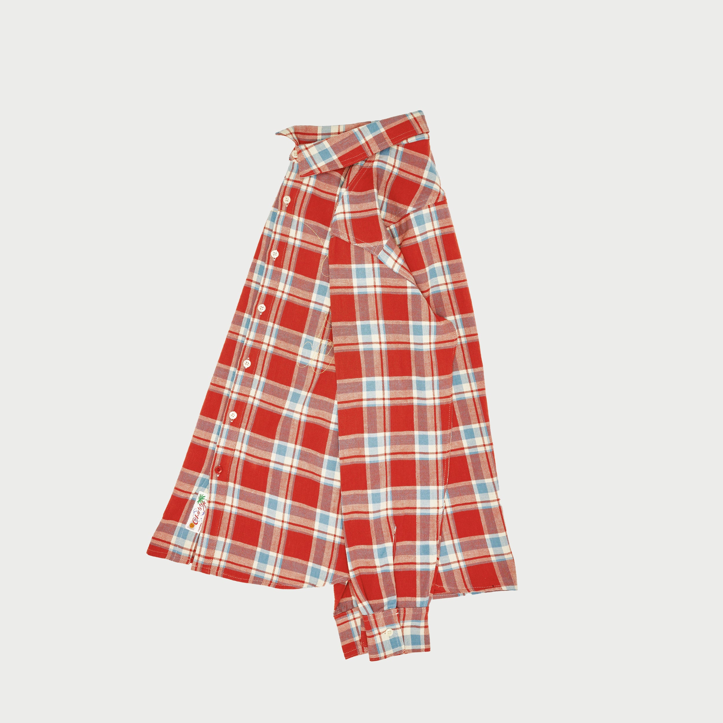 Western Flannel Shirt (Red Plaid) - Image 3