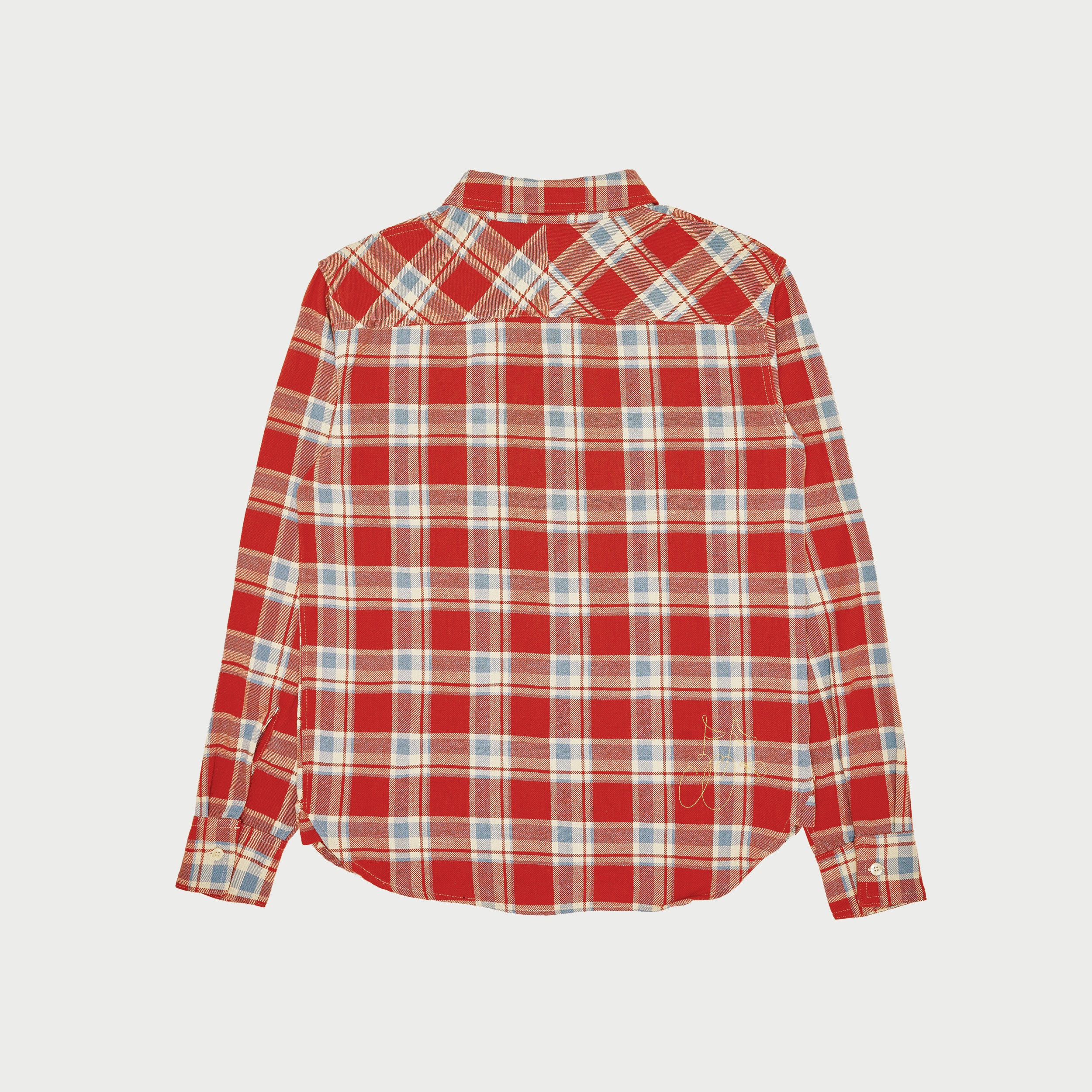 Western Flannel Shirt (Red Plaid) - Image 4